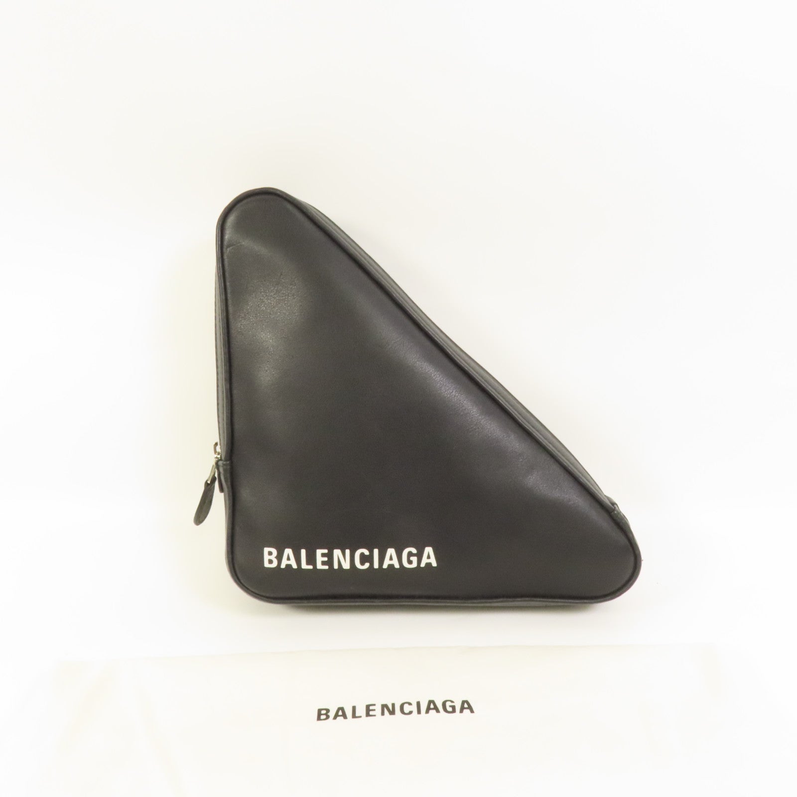 BALENCIAGA 【激減優惠】牛皮皮革Triangle Clutch手拿包