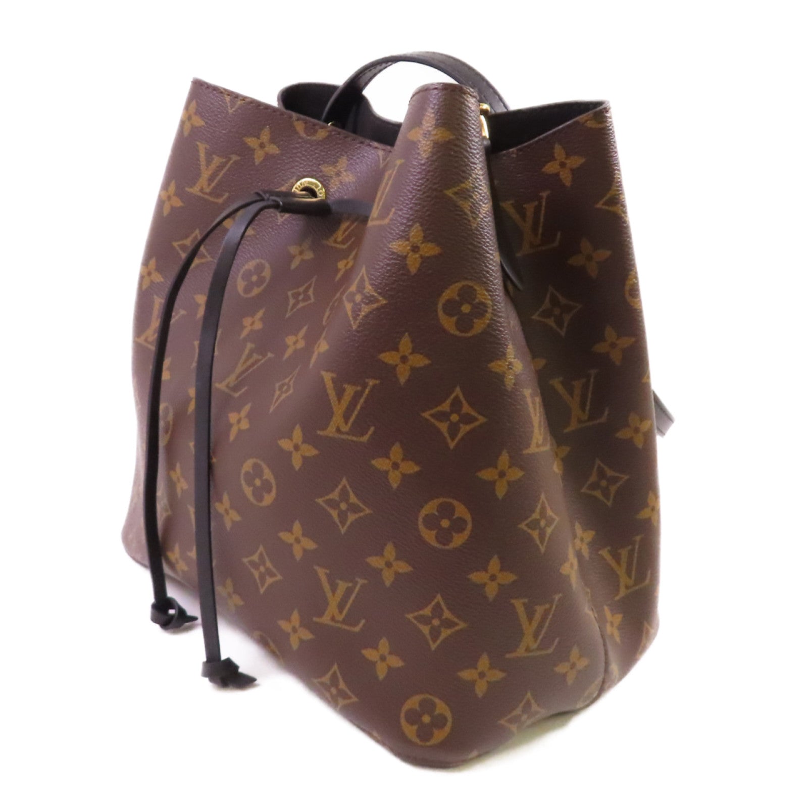 LOUIS VUITTON Monogram Neo Noe MM Shoulder Bag金扣肩背袋啡色