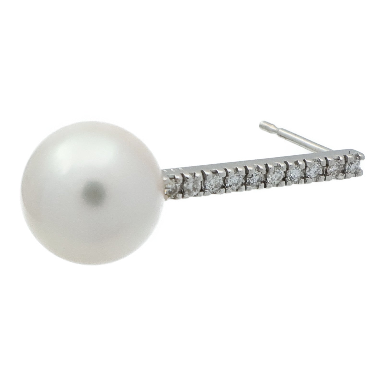 JEWELRY 18K白金Pearl Diamond Earrings珍珠/鑽石耳環