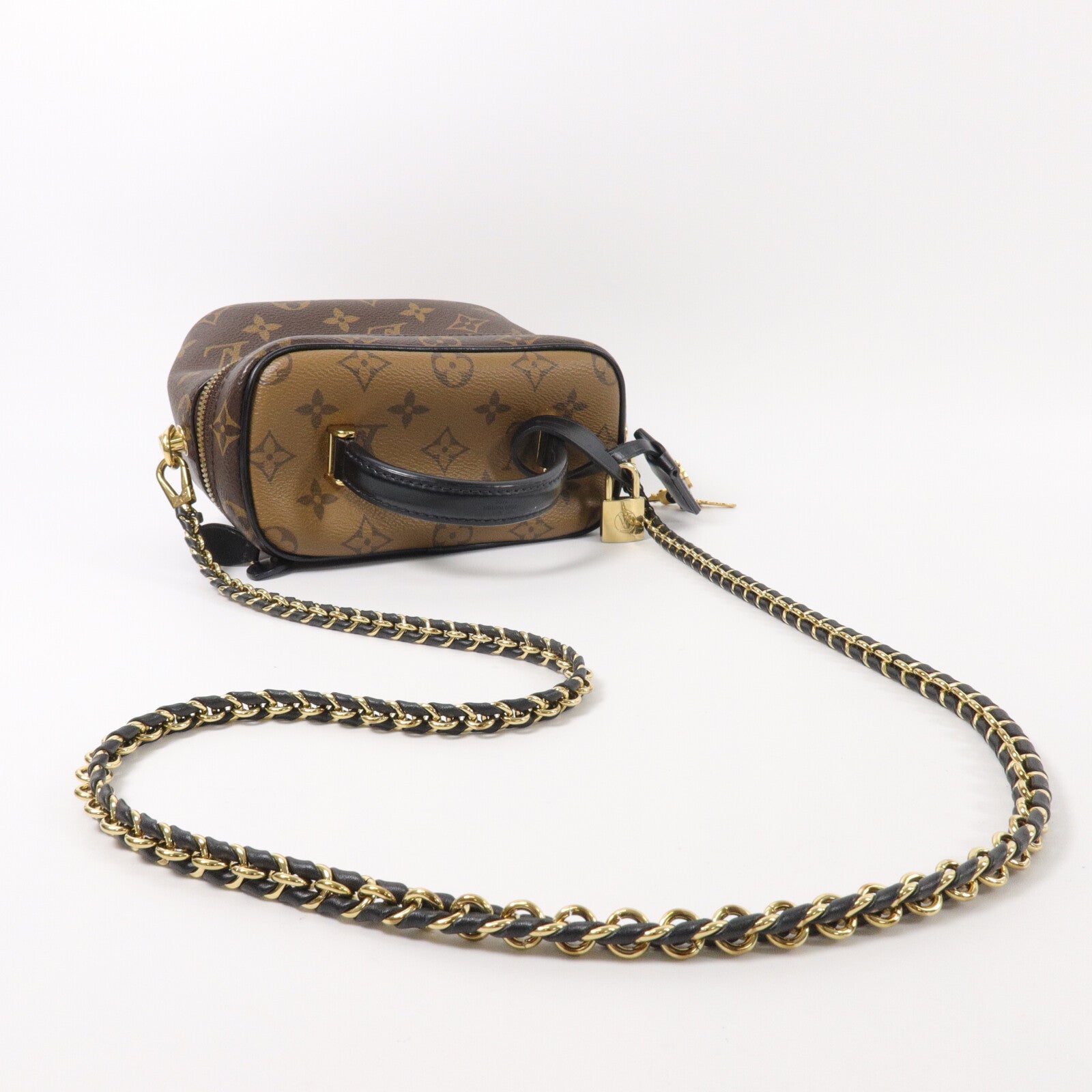 LOUIS VUITTON Monogram Reverse Vanity PM手挽肩背兩用袋