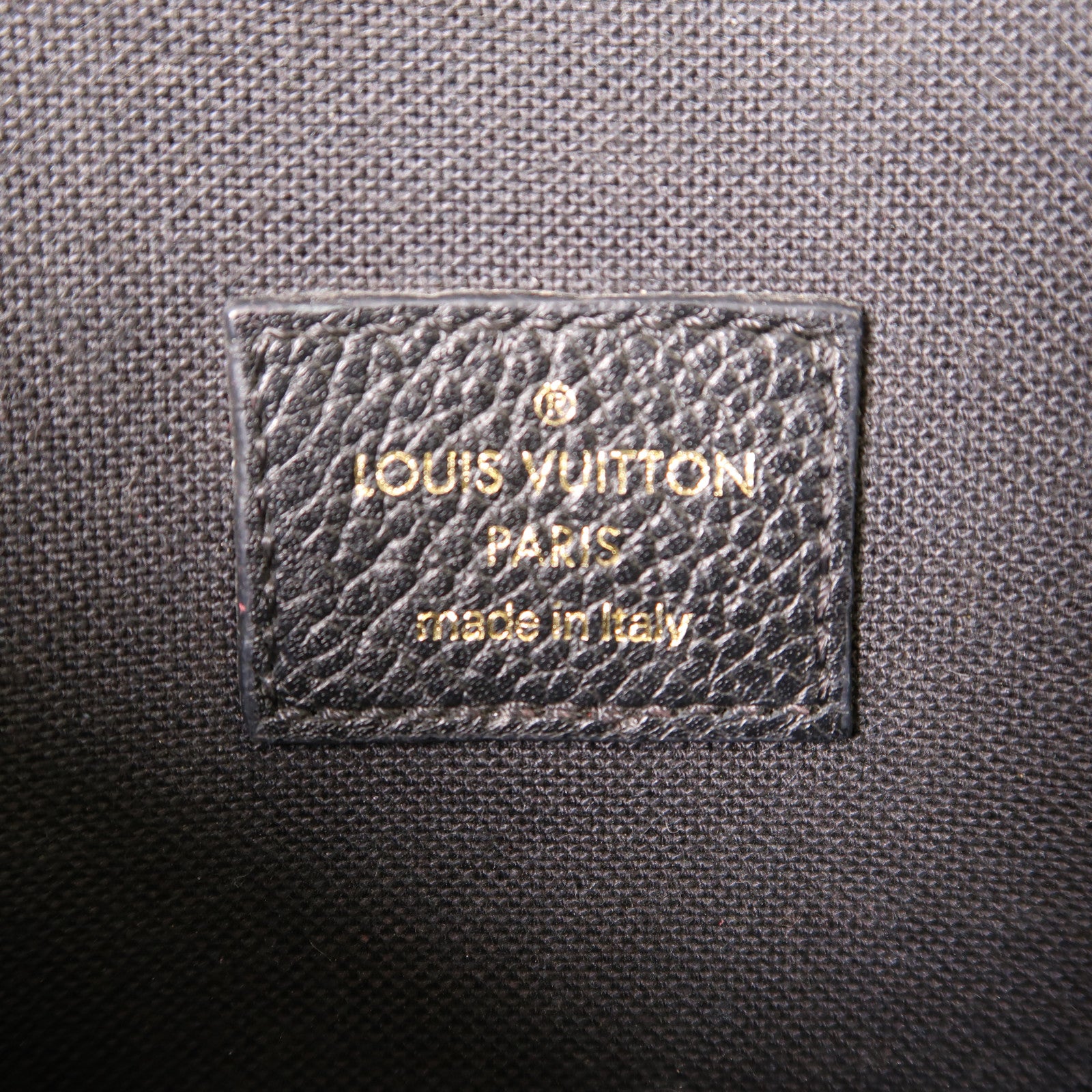LOUIS VUITTON Monogram Empreinte Felicie Pochette 金扣鏈帶肩背袋黑色