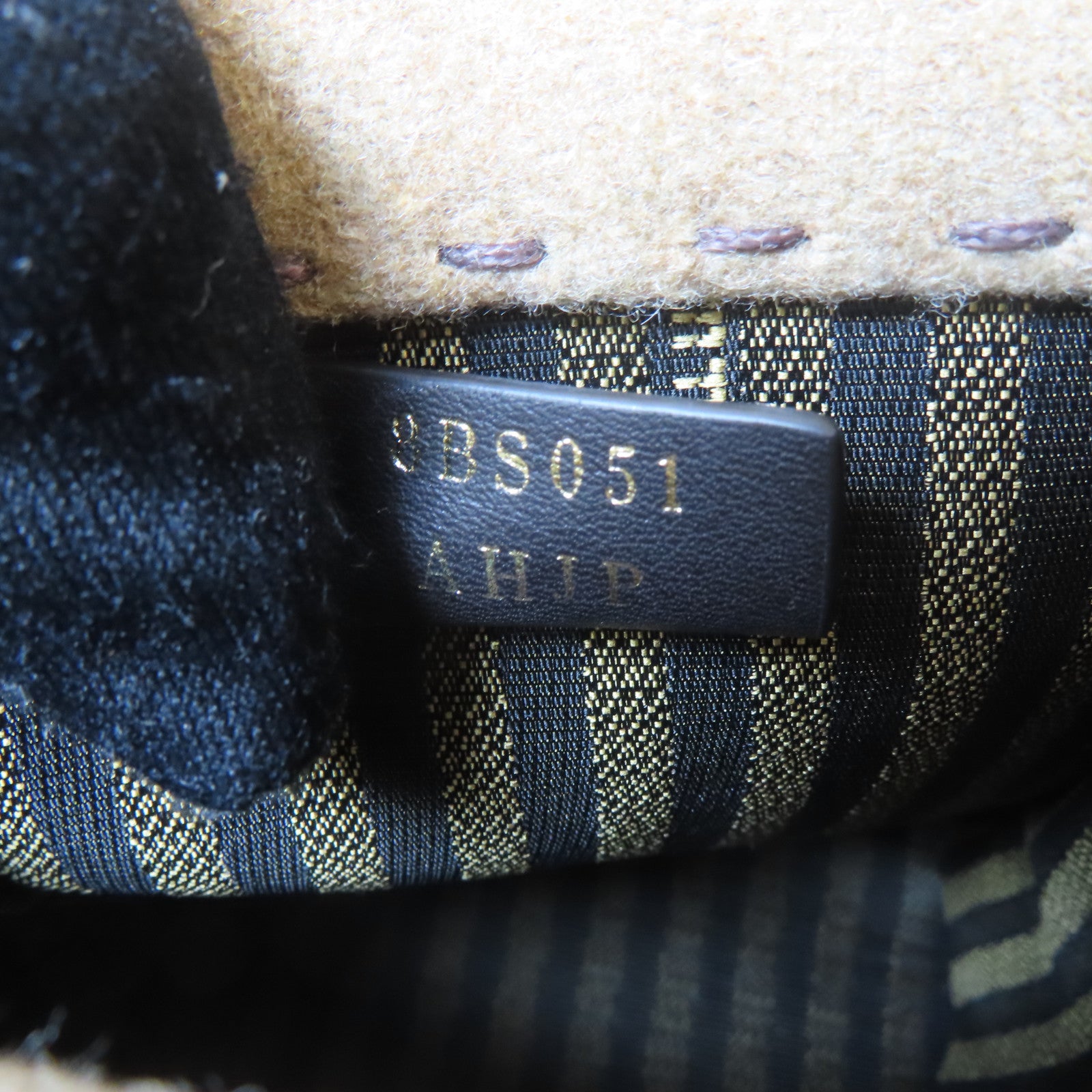 FENDI Wool felt Mini Sunshine Shopper Bag金扣手挽肩背兩用袋啡色