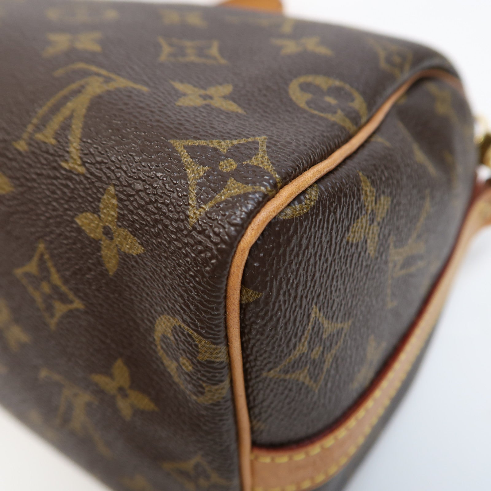 LOUIS VUITTON Monogram Speedy 25金扣手挽肩背兩用袋啡色
