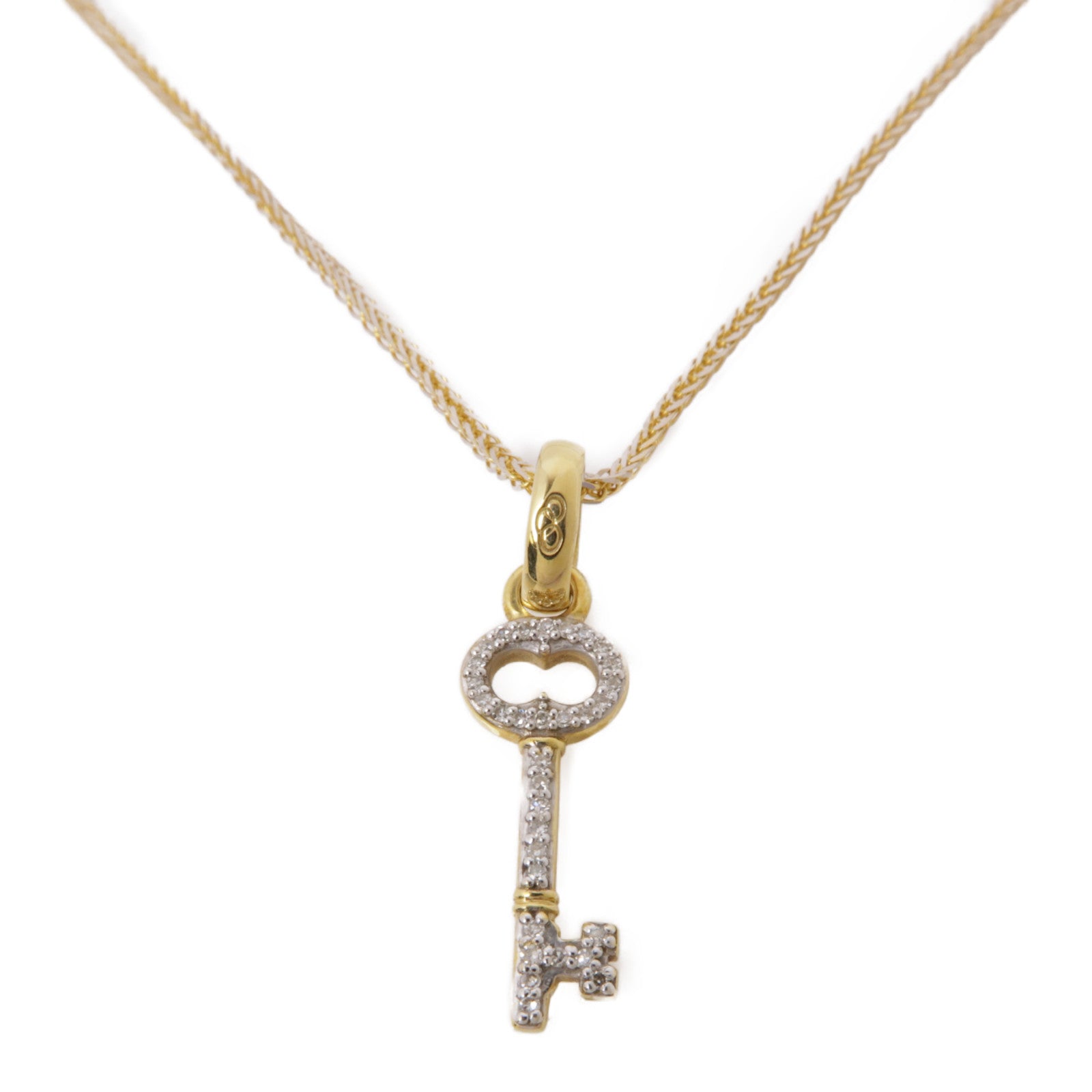 JEWELRY 【激減優惠】18K玫瑰金/黃金Diamond Necklace鑽石項鍊