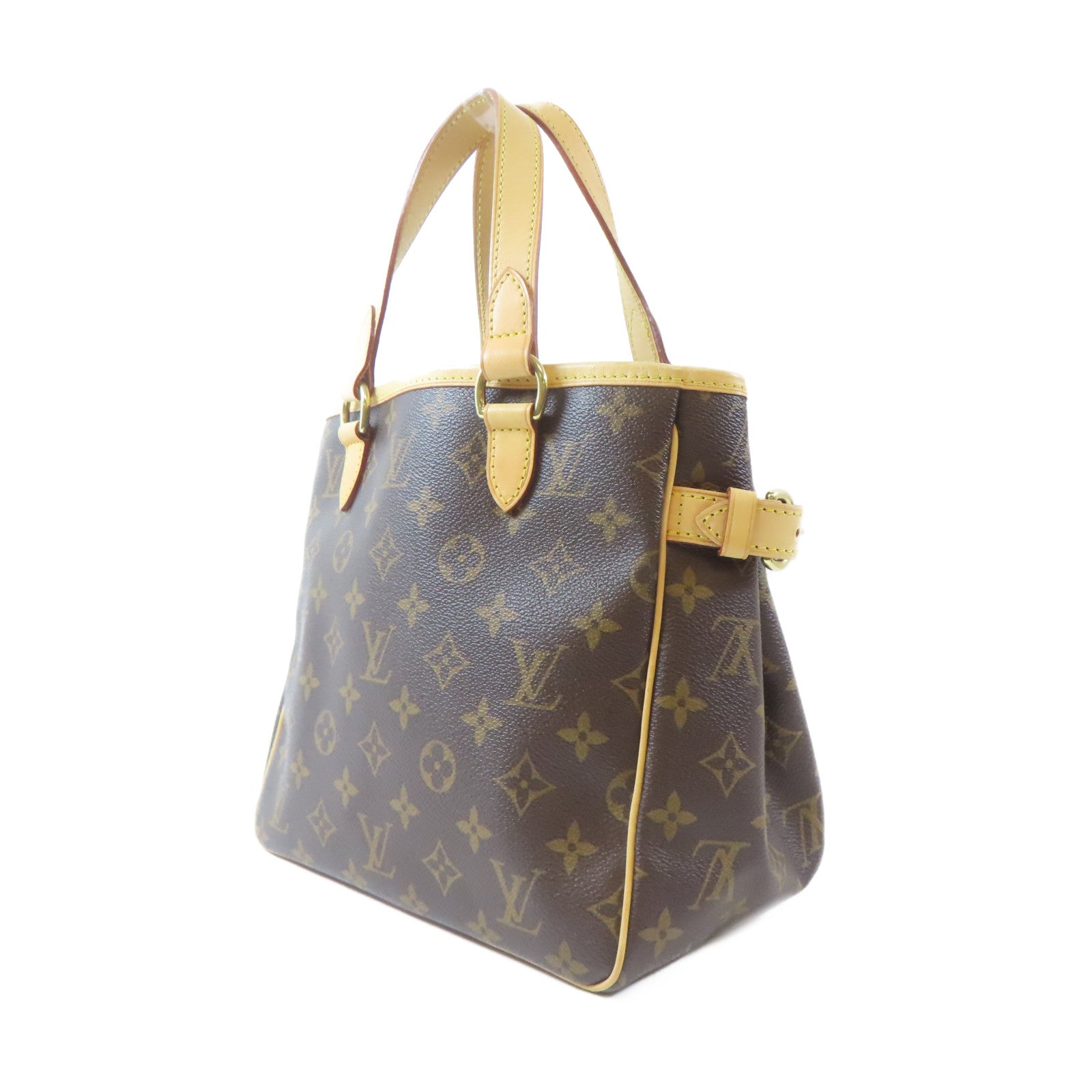 LOUIS VUITTON Monogram Batignolles金扣手挽袋啡色