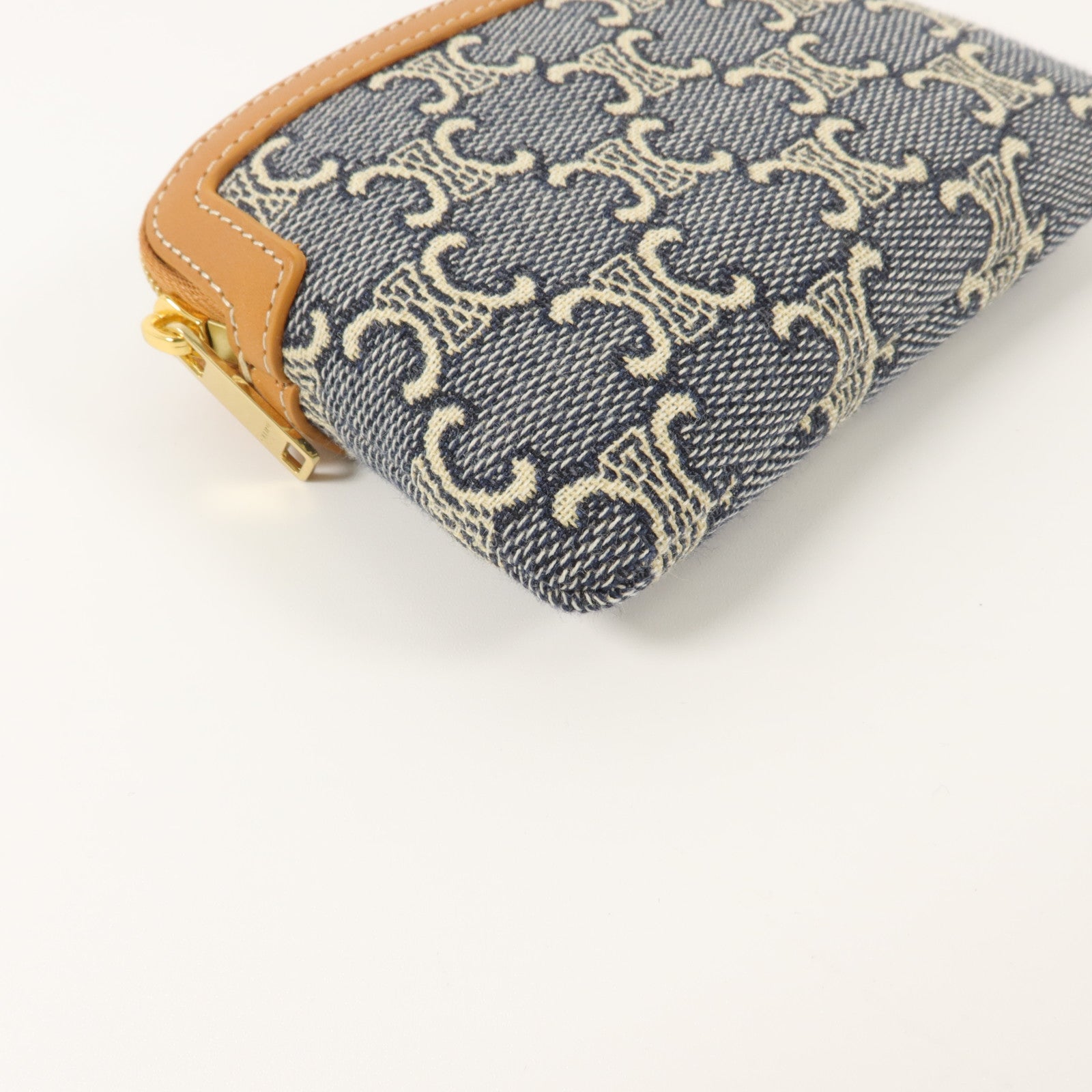CELINE 帆布Jacqaurd Triomphe All Over Coin Purse零錢包