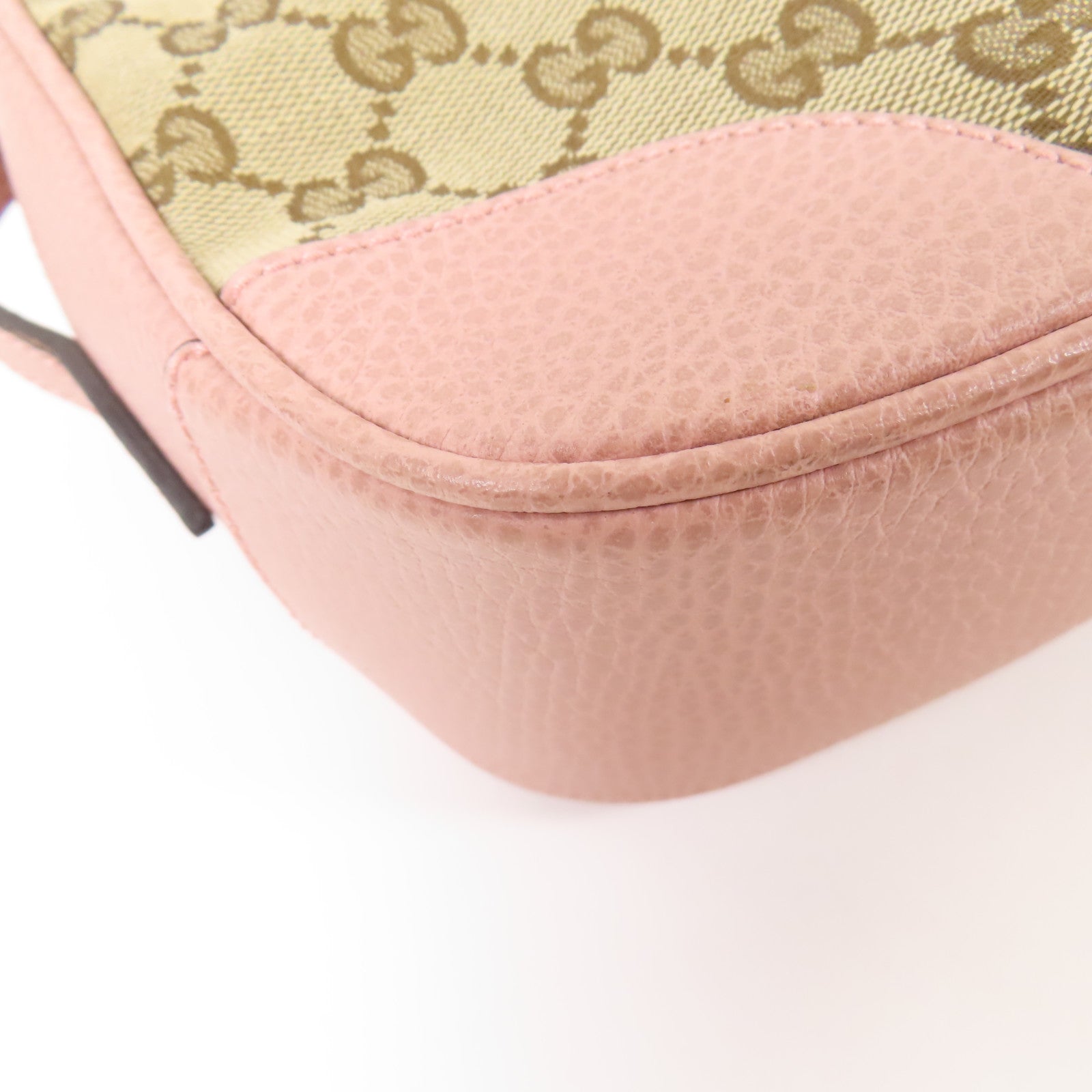 GUCCI GG Canvas Shoulder Bag金扣肩背袋