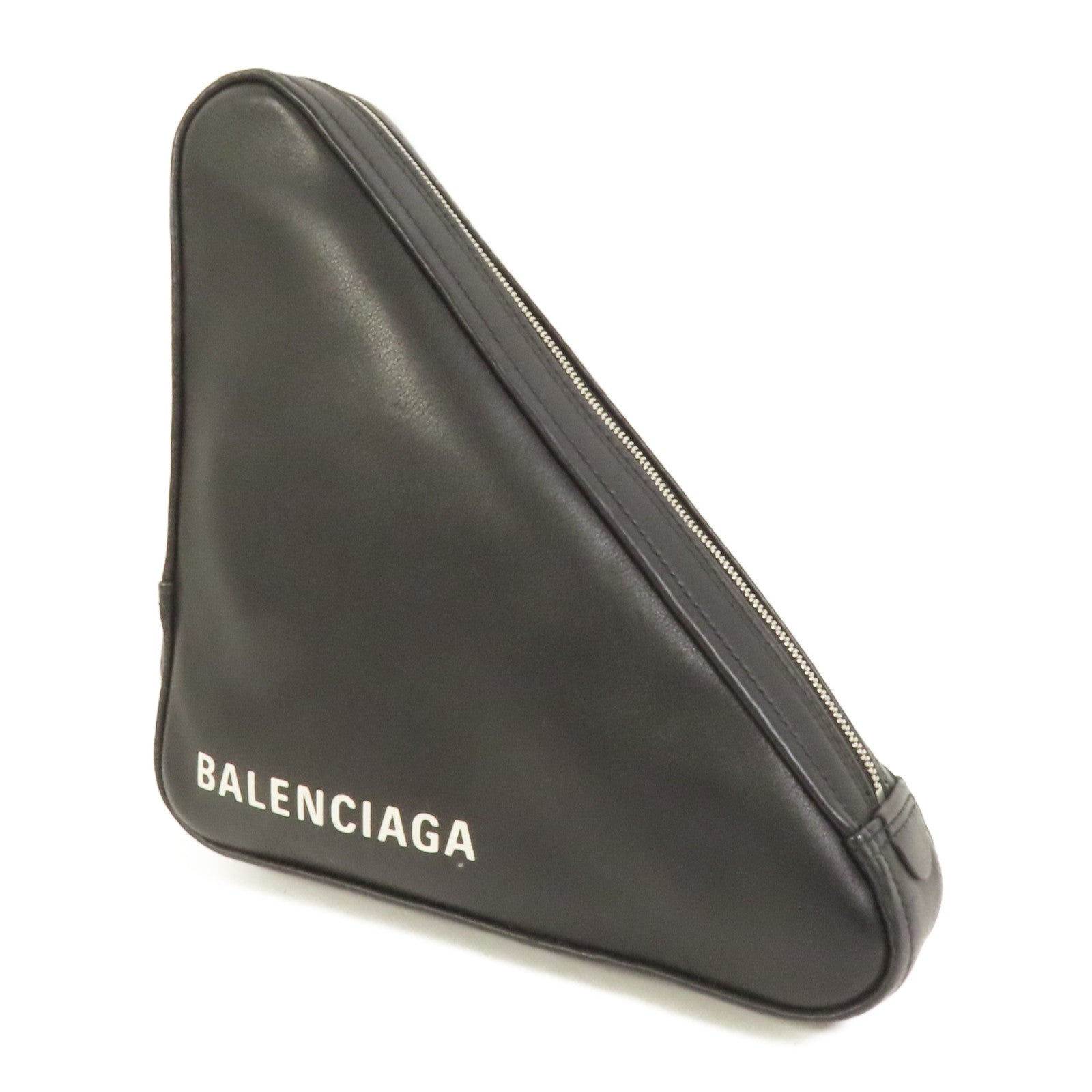BALENCIAGA 【激減優惠】牛皮皮革Triangle Clutch手拿包