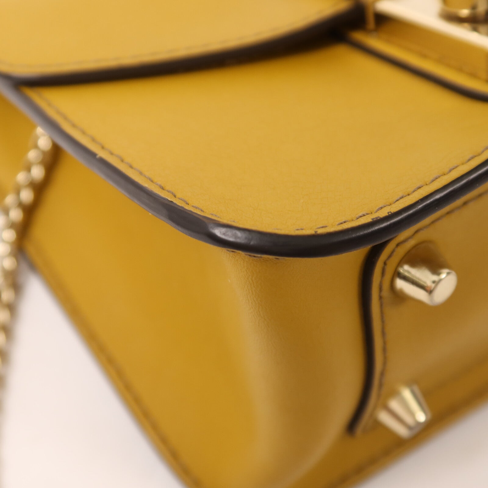 Furla 牛皮皮革Chain Shoulder鏈帶肩背袋