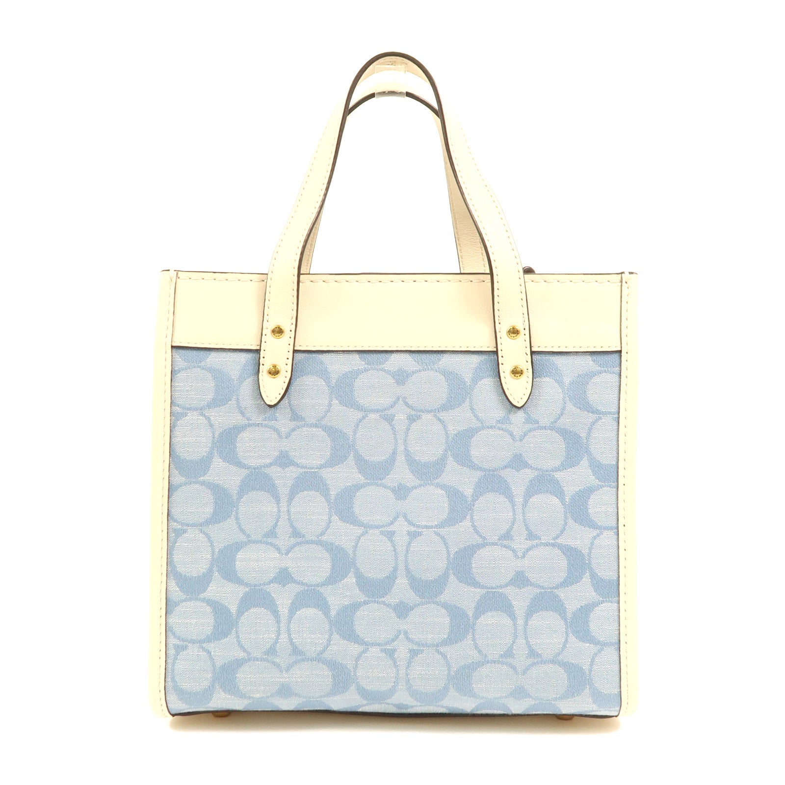 COACH 帆布Field Tote金扣手挽肩背兩用袋