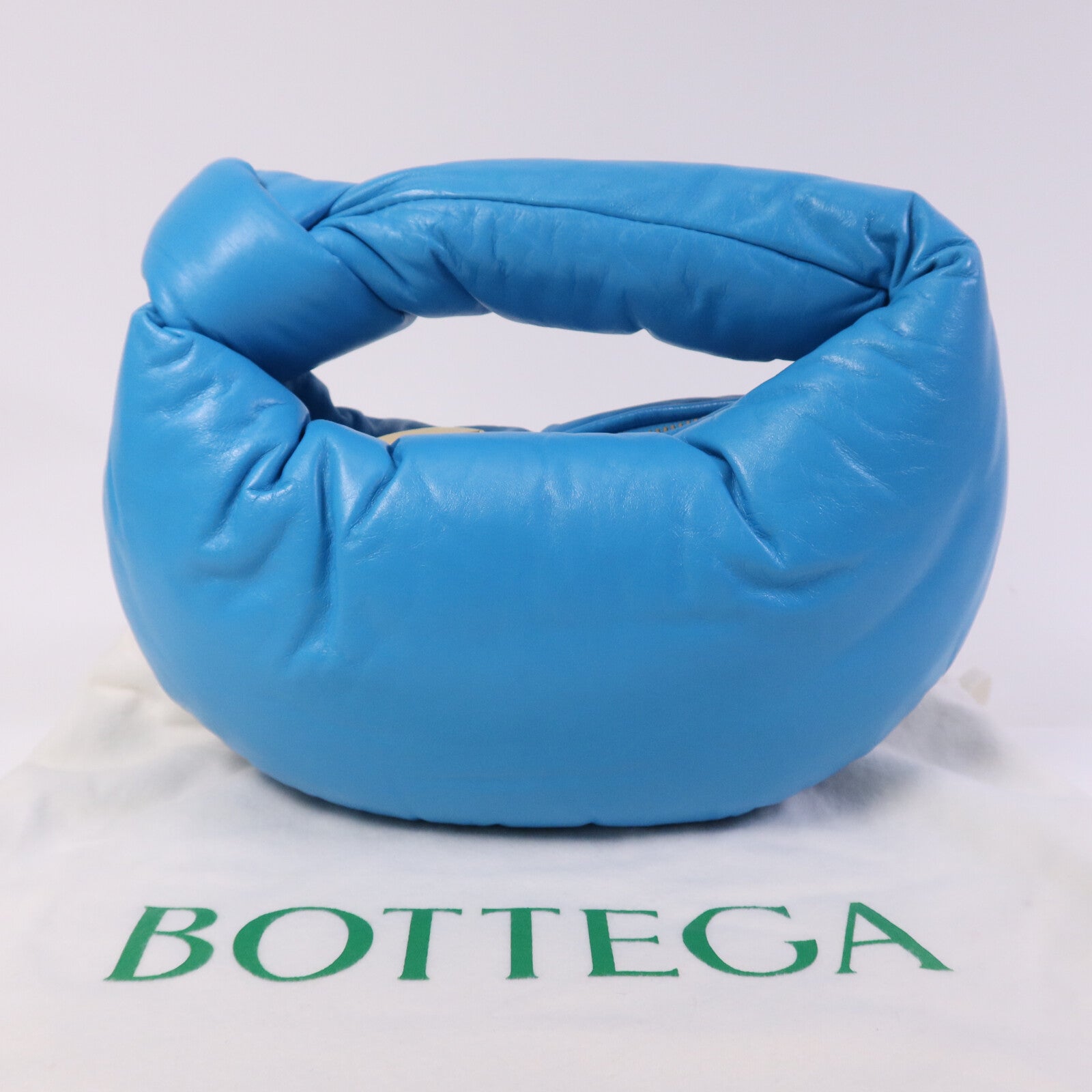 BOTTEGA VENETA 羊皮皮革Mini Jodie金扣手挽袋