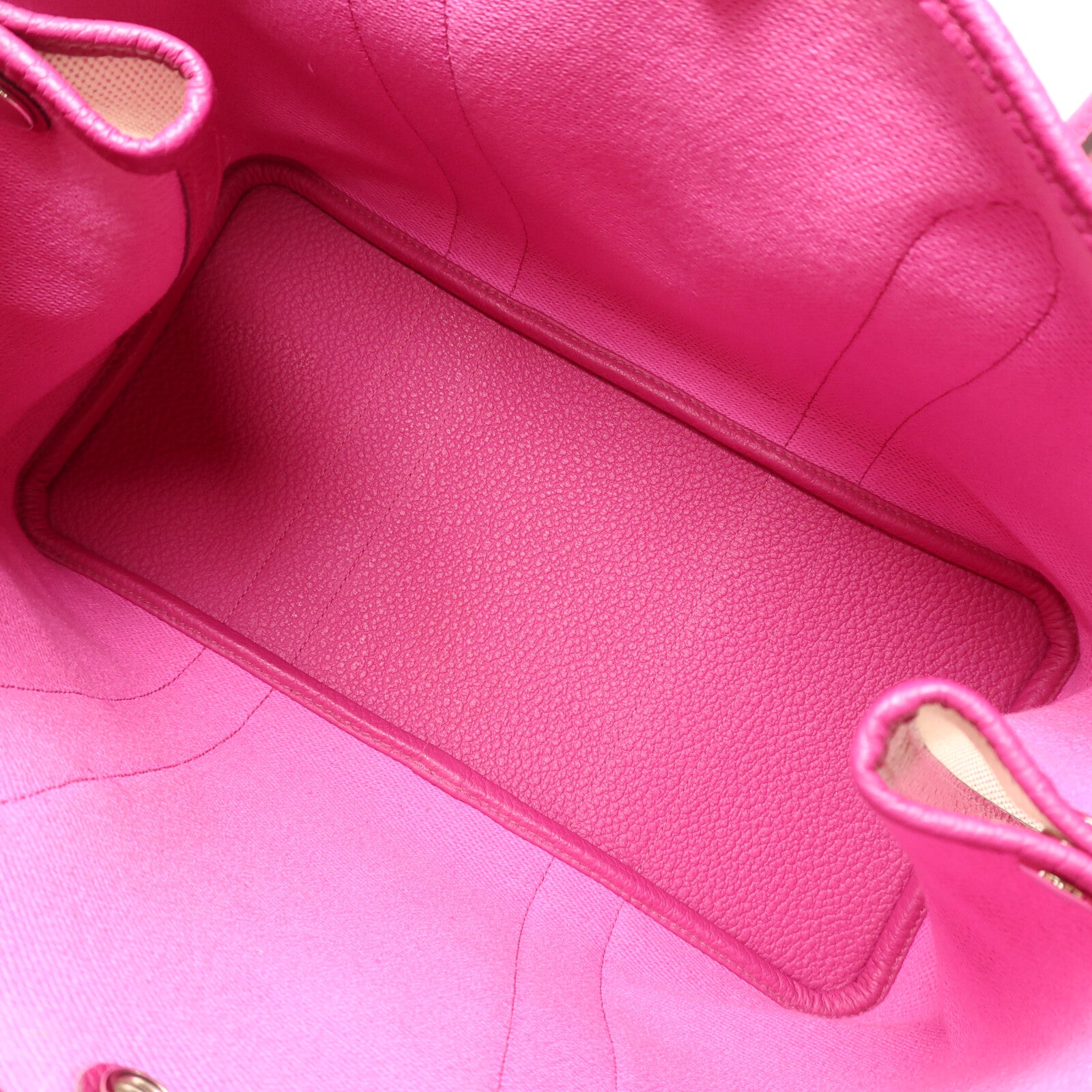HERMES Toile H帆布Garden Party PM手挽袋Rose Pourpre