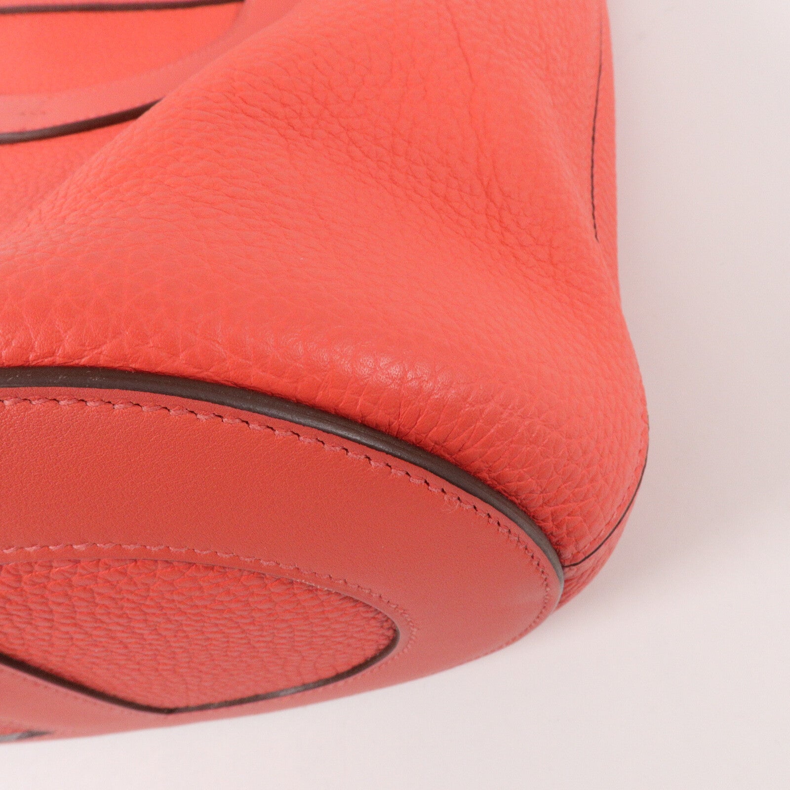HERMES Clemence皮革In The Loop 23手挽袋Rose Texas