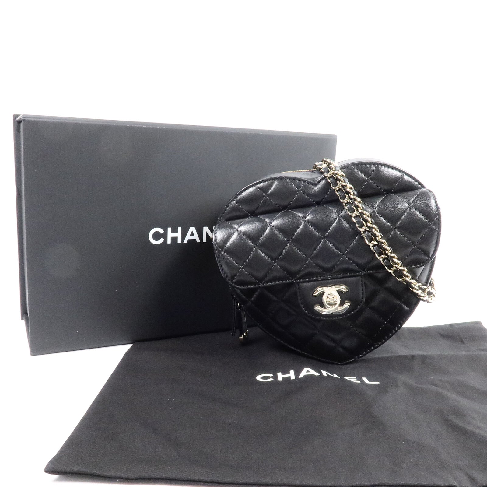 CHANEL 羊皮皮革Shoulder Bag鏈帶肩背袋