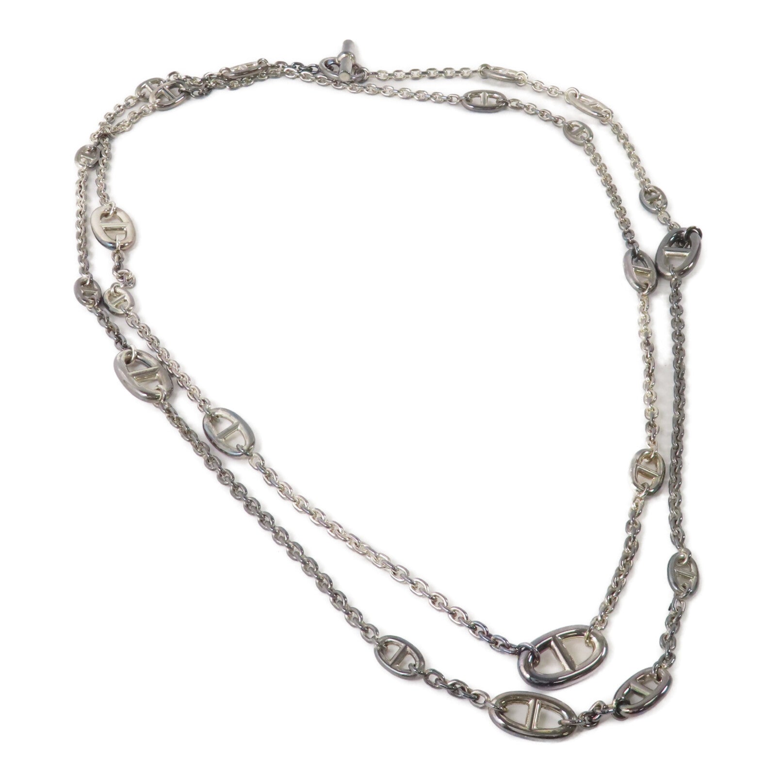 HERMES 925純銀Farandole Necklace銀扣項鏈