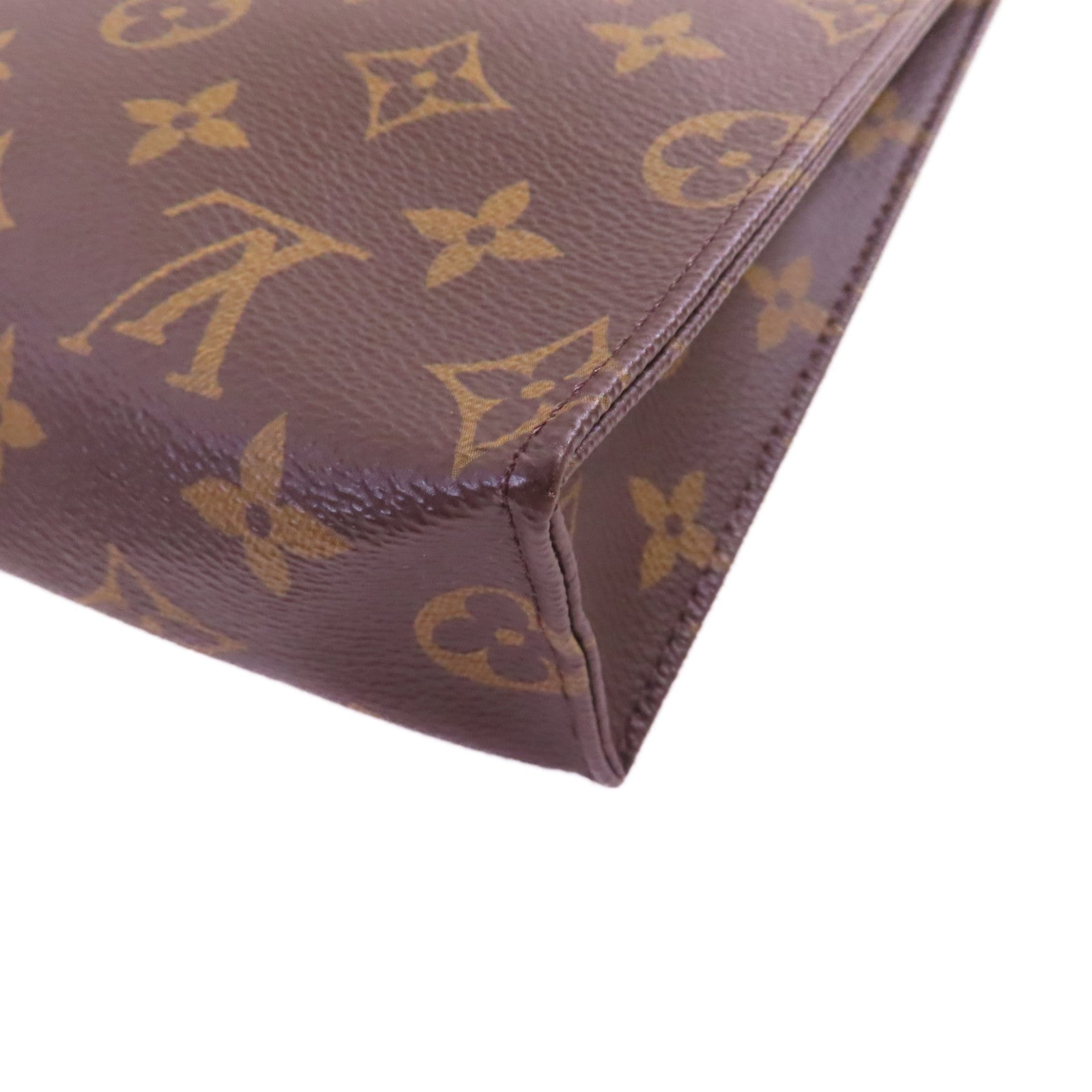 LOUIS VUITTON 【激減優惠】Monogram Toiletry Pouch 26金扣手拿包啡色