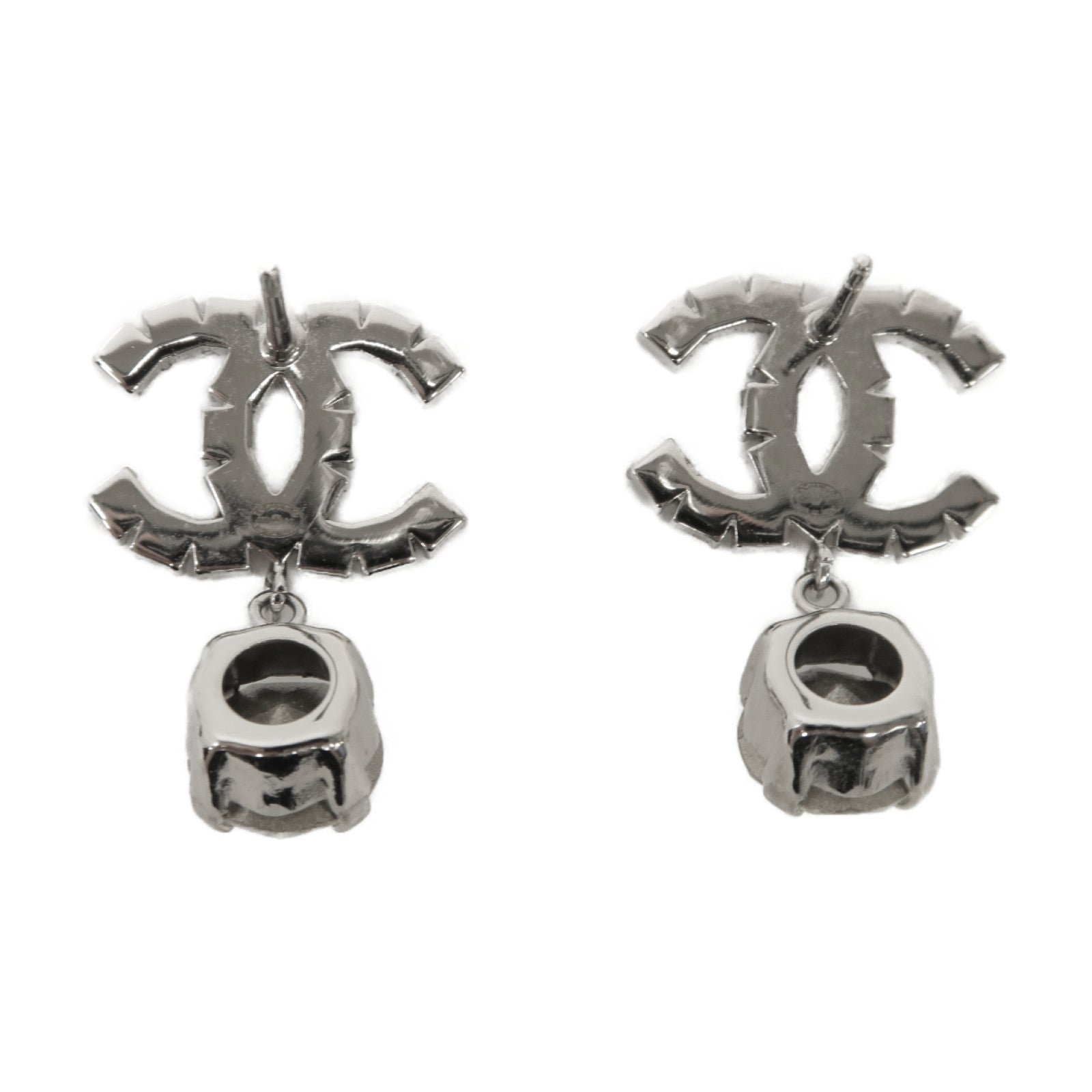 CHANEL 金屬Earrings耳環銀色