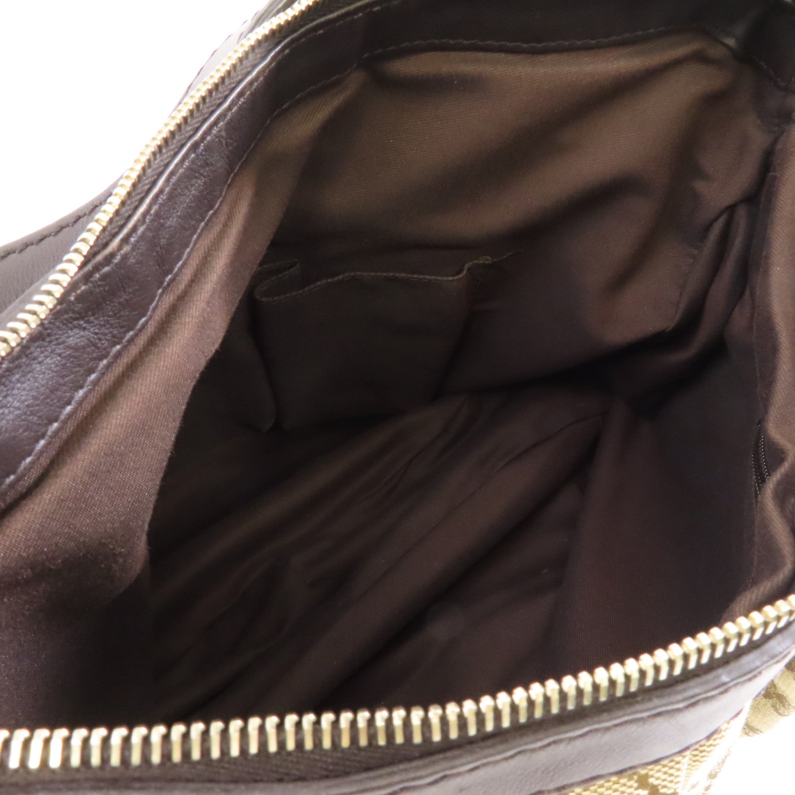 GUCCI 帆布Shoulder Bag金扣肩背袋啡色