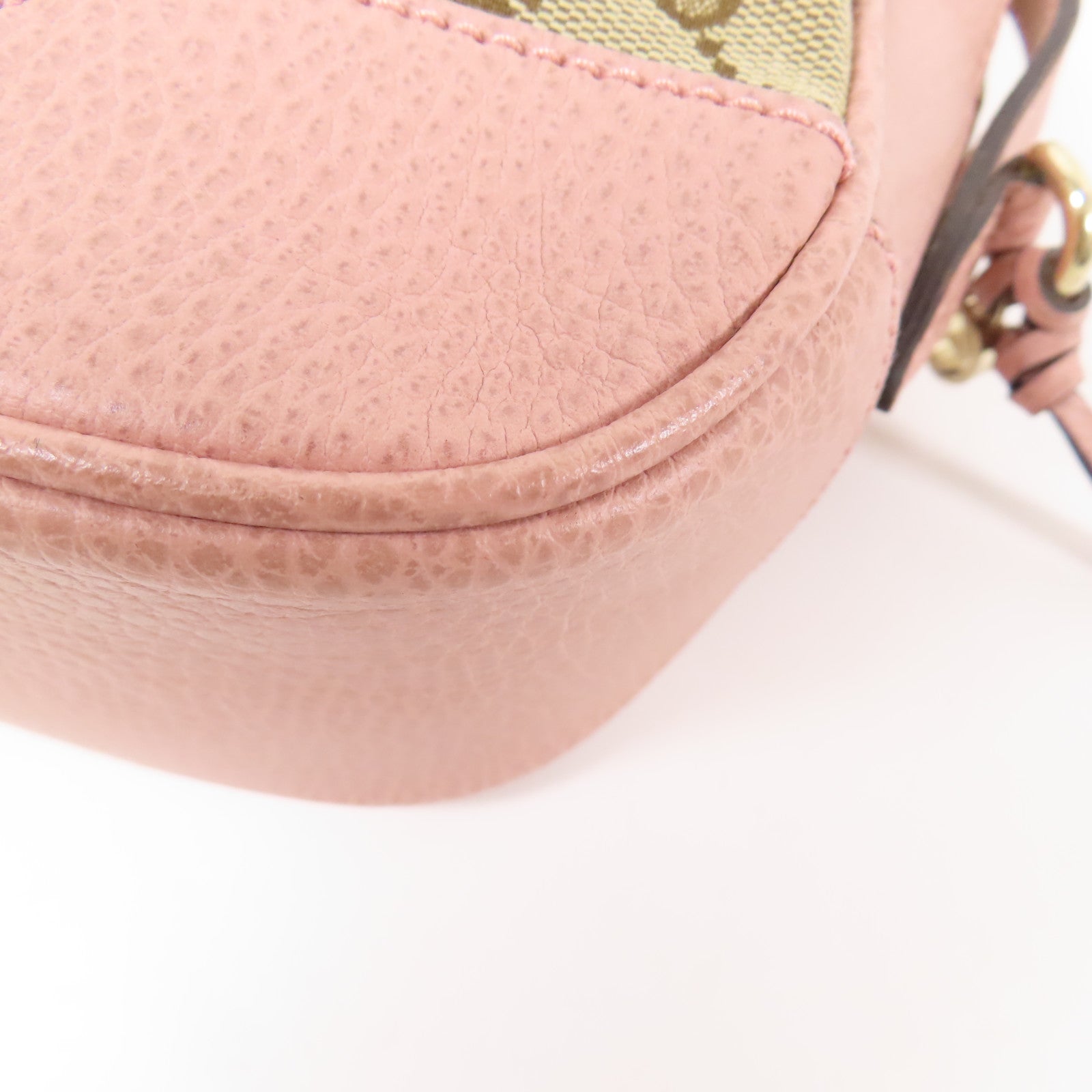 GUCCI GG Canvas Shoulder Bag金扣肩背袋