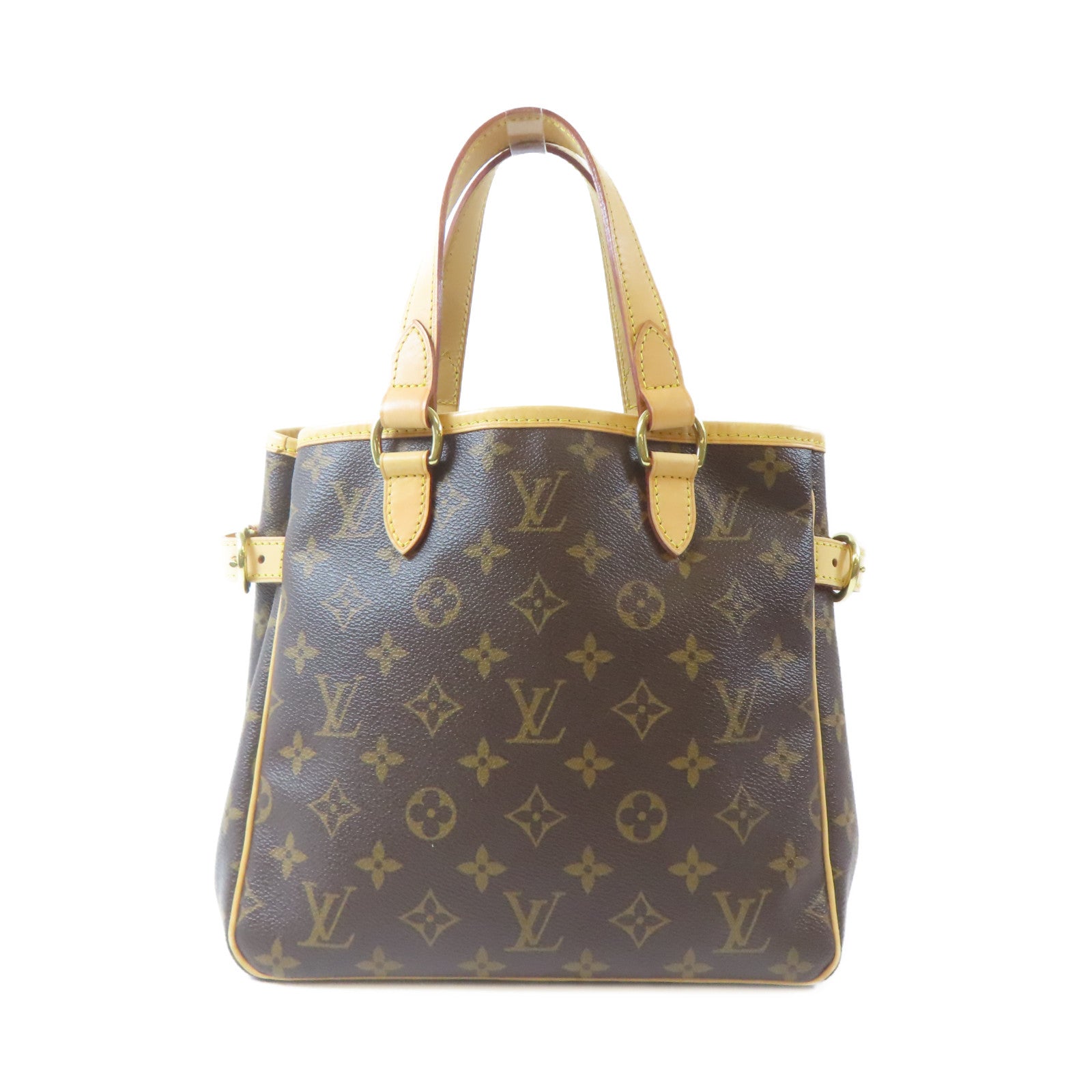 LOUIS VUITTON Monogram Batignolles金扣手挽袋啡色