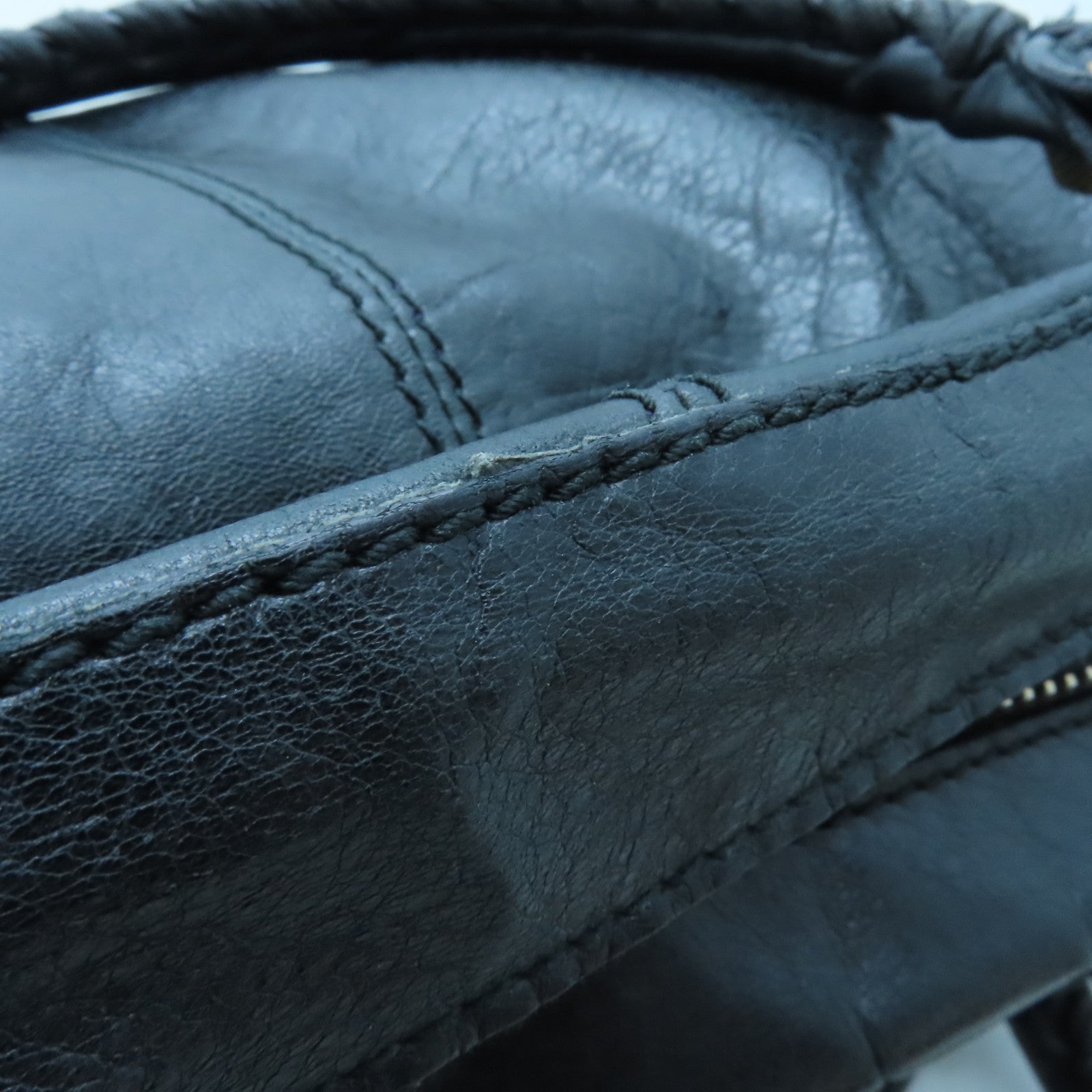 BALENCIAGA 牛皮皮革Giant Work金扣手挽袋黑色