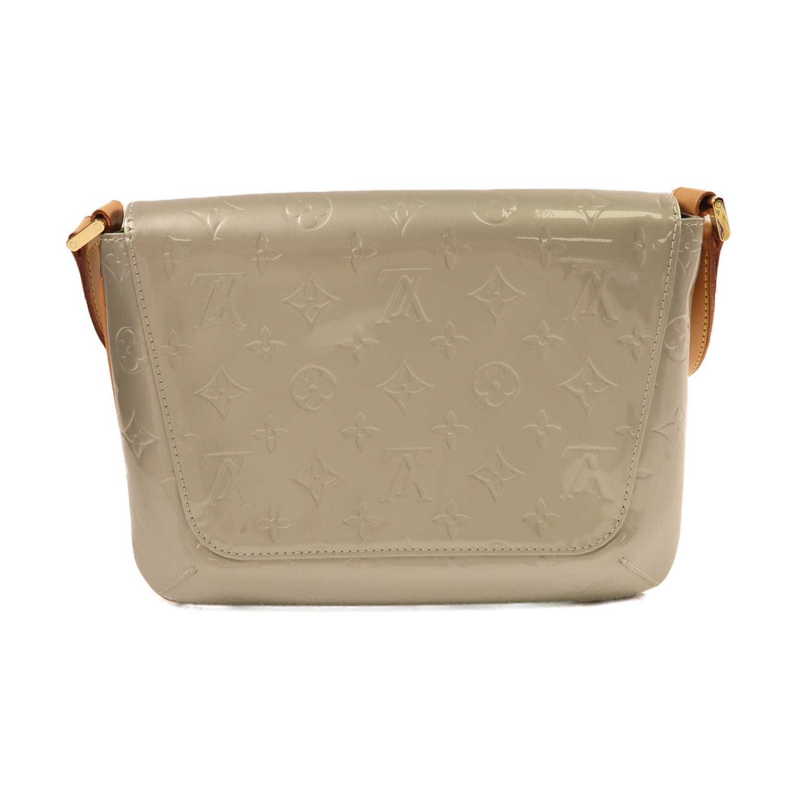 LOUIS VUITTON LV GHW Thompson Street Shoulder Bag Monogram Vernis M91123 Silver