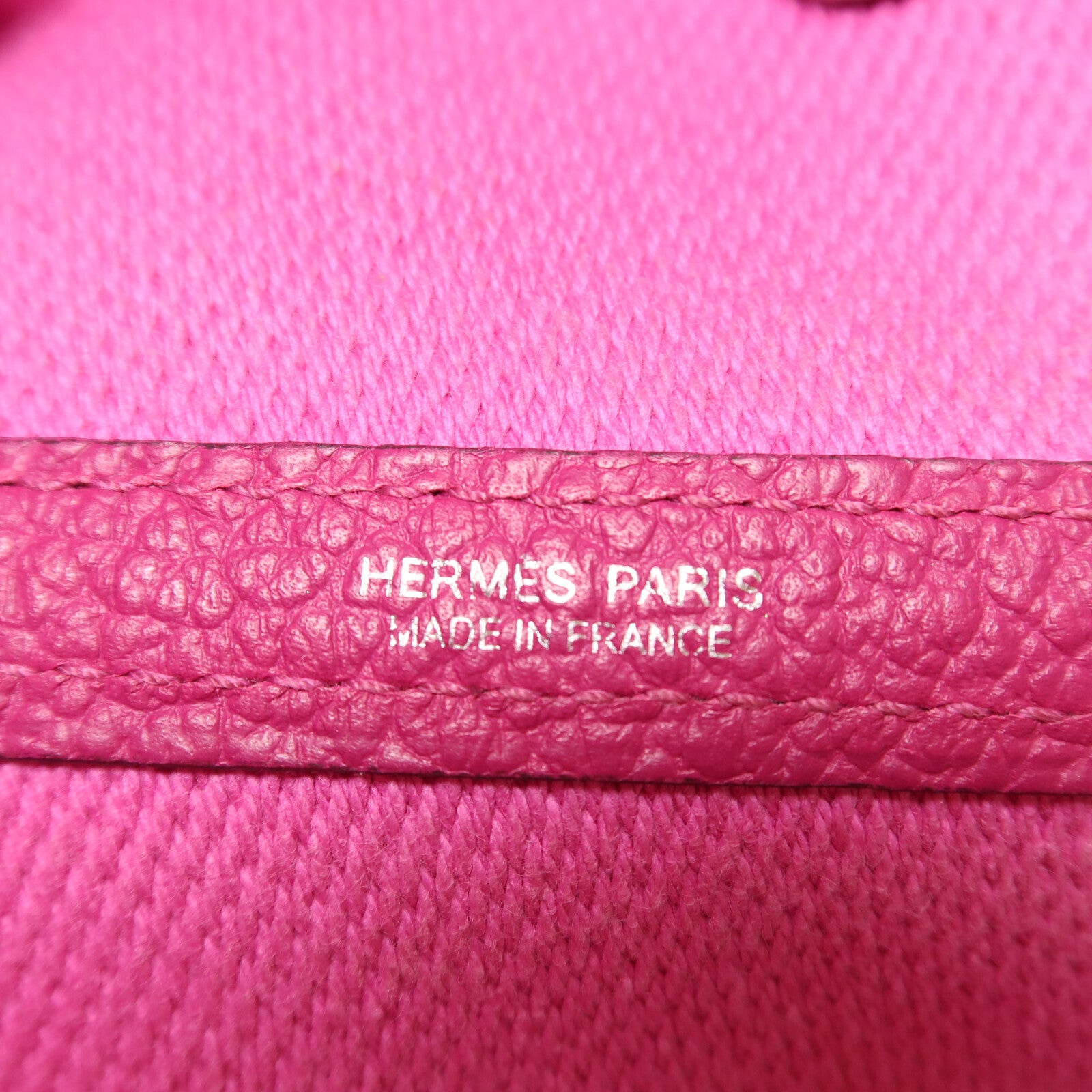 HERMES Toile H帆布Garden Party PM手挽袋Rose Pourpre
