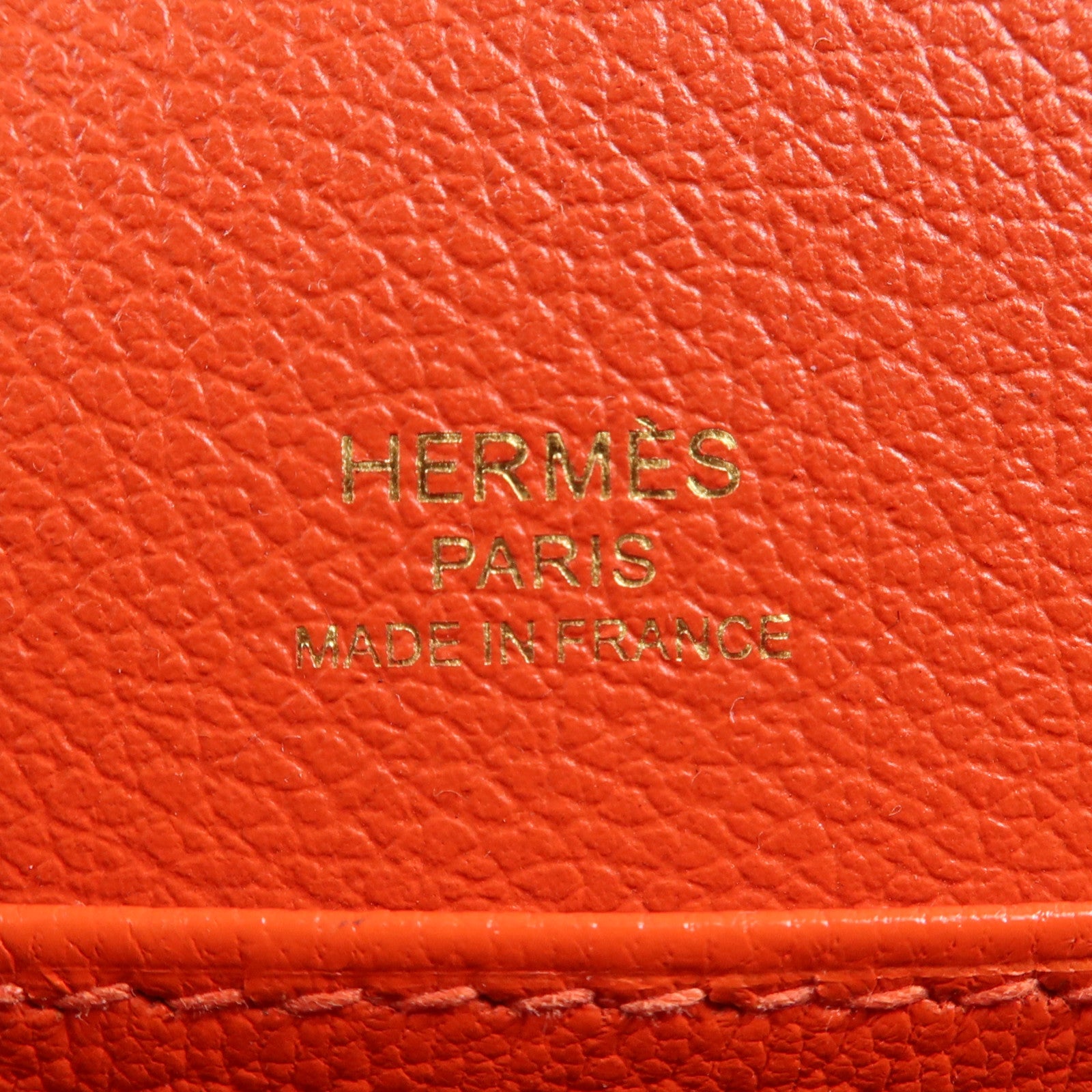 HERMES Evercolor皮革Mini Roulis金扣肩背袋Cuivre/Capucine