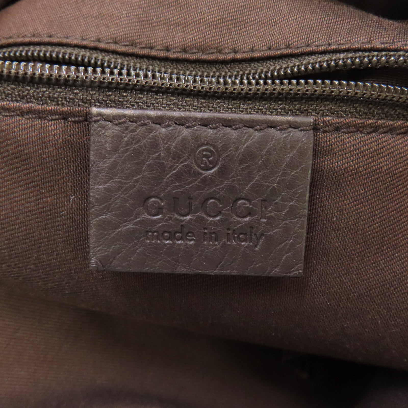 GUCCI 帆布Shoulder Bag金扣肩背袋啡色