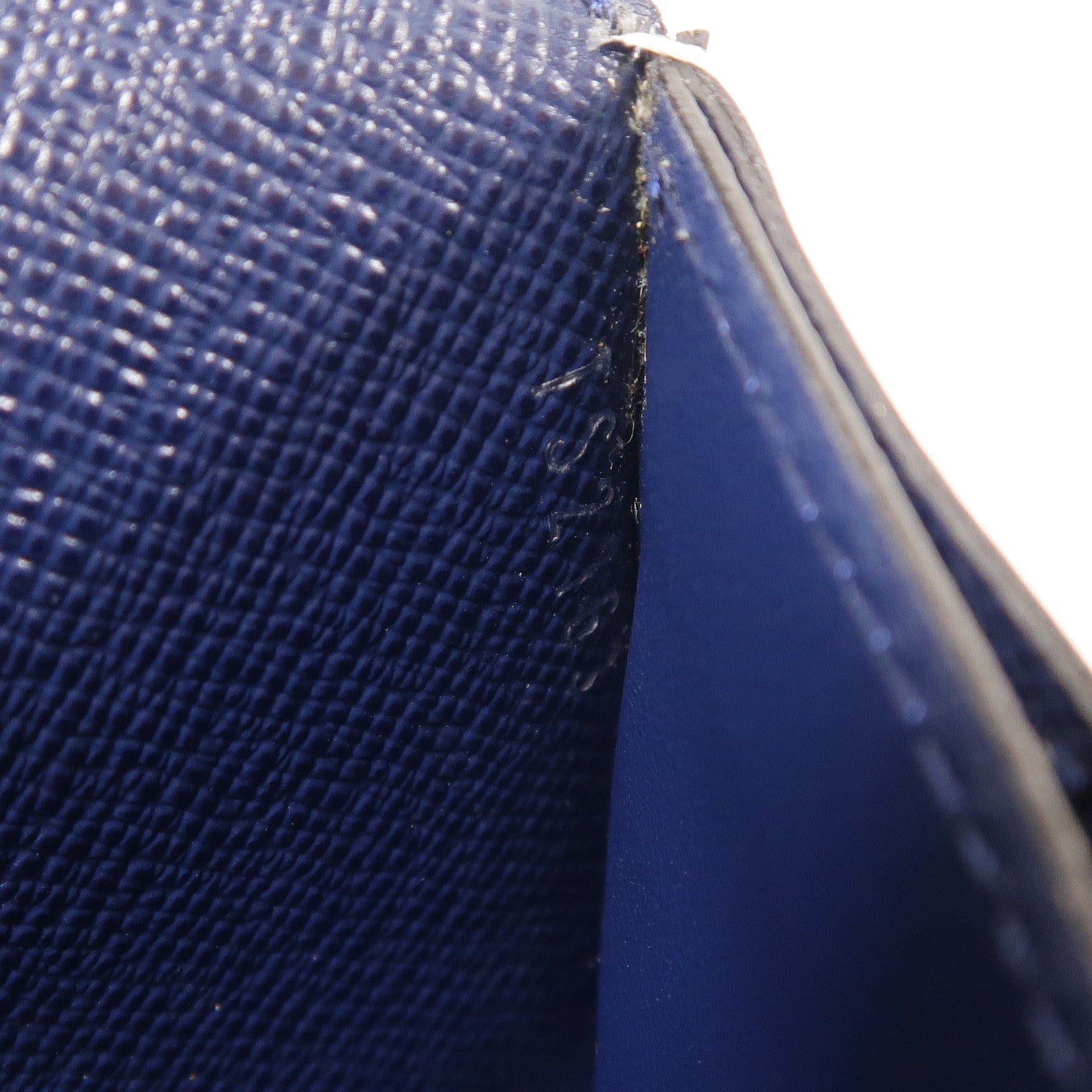 LOUIS VUITTON LV SHW Long Wallet Epi Navy/White