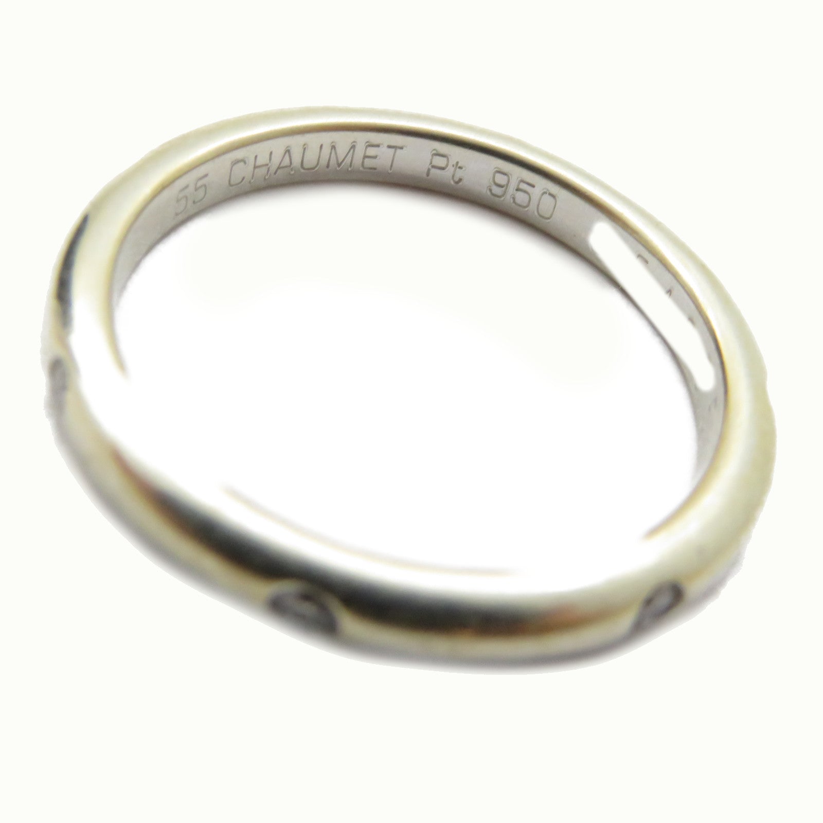 Chaumet PT950鉑金Diamond Ring鑽石戒指Chaumet#55/US#7