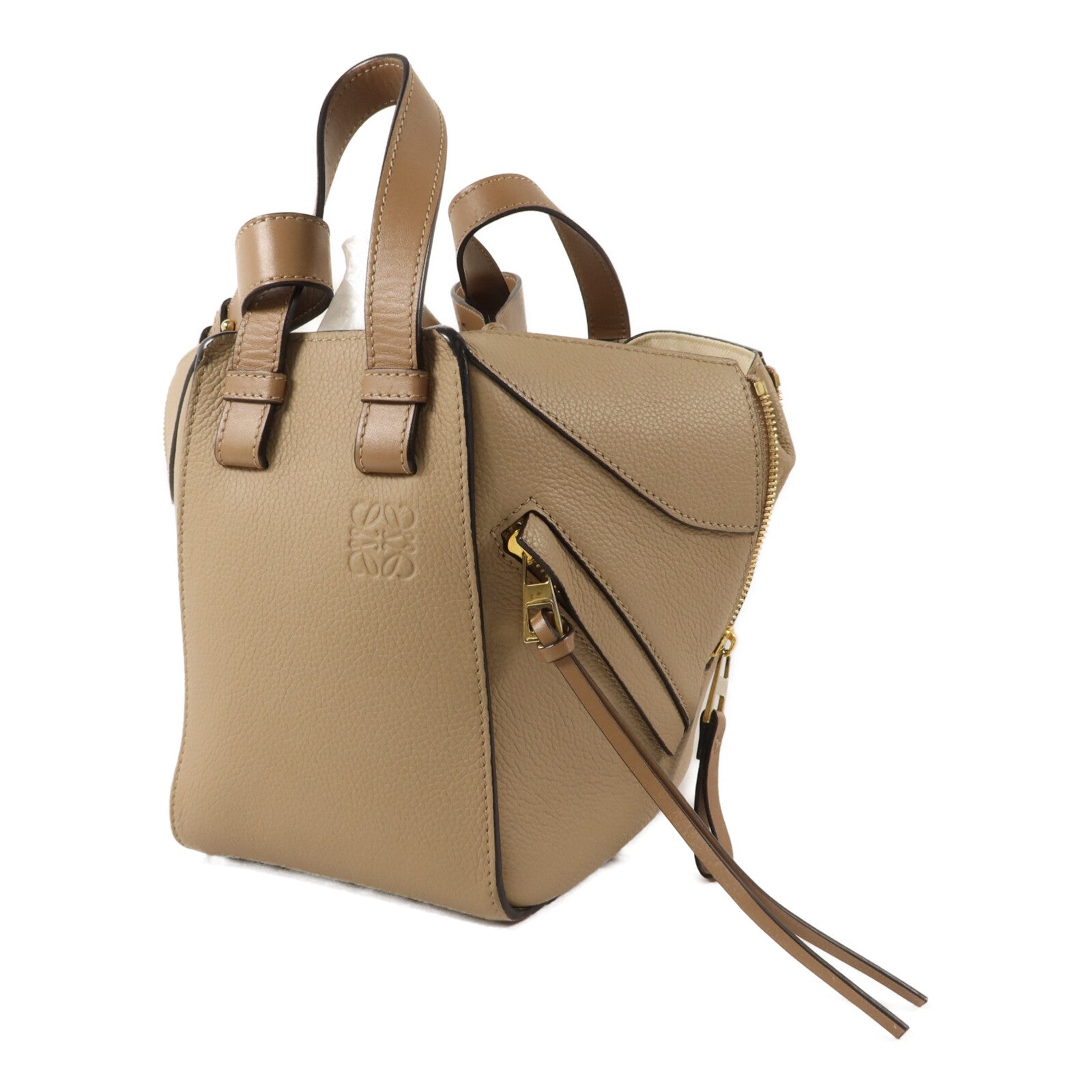 LOEWE 牛皮皮革Hammock Small手挽肩背兩用袋