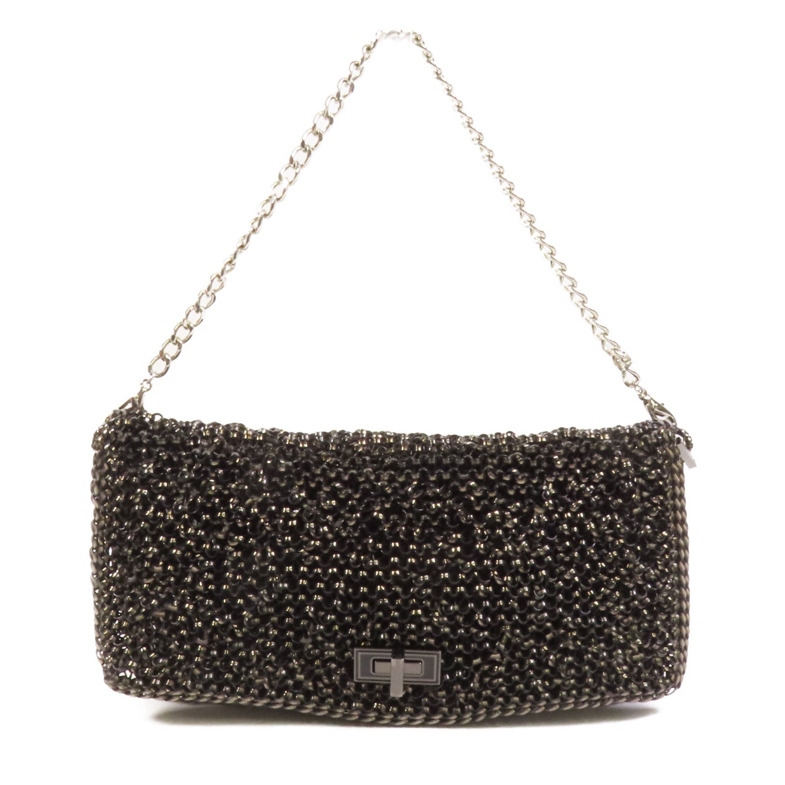 ANTEPRIMA PVC Shoulder Bag銀扣鏈帶肩背袋