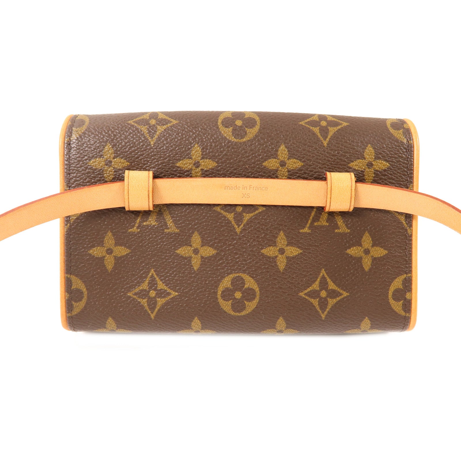 LOUIS VUITTON Monogram Pochette Florentine金扣腰包棕色