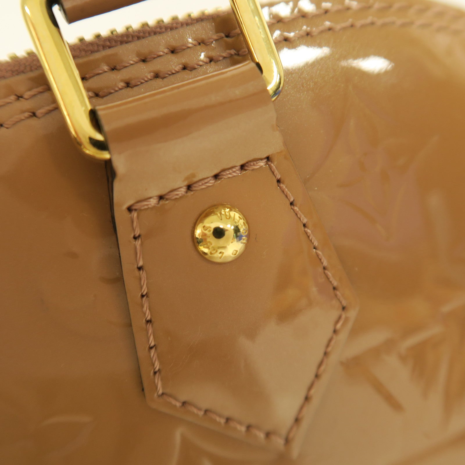 LOUIS VUITTON **【激減優惠】Vernis Alma PM金扣手挽袋啡色