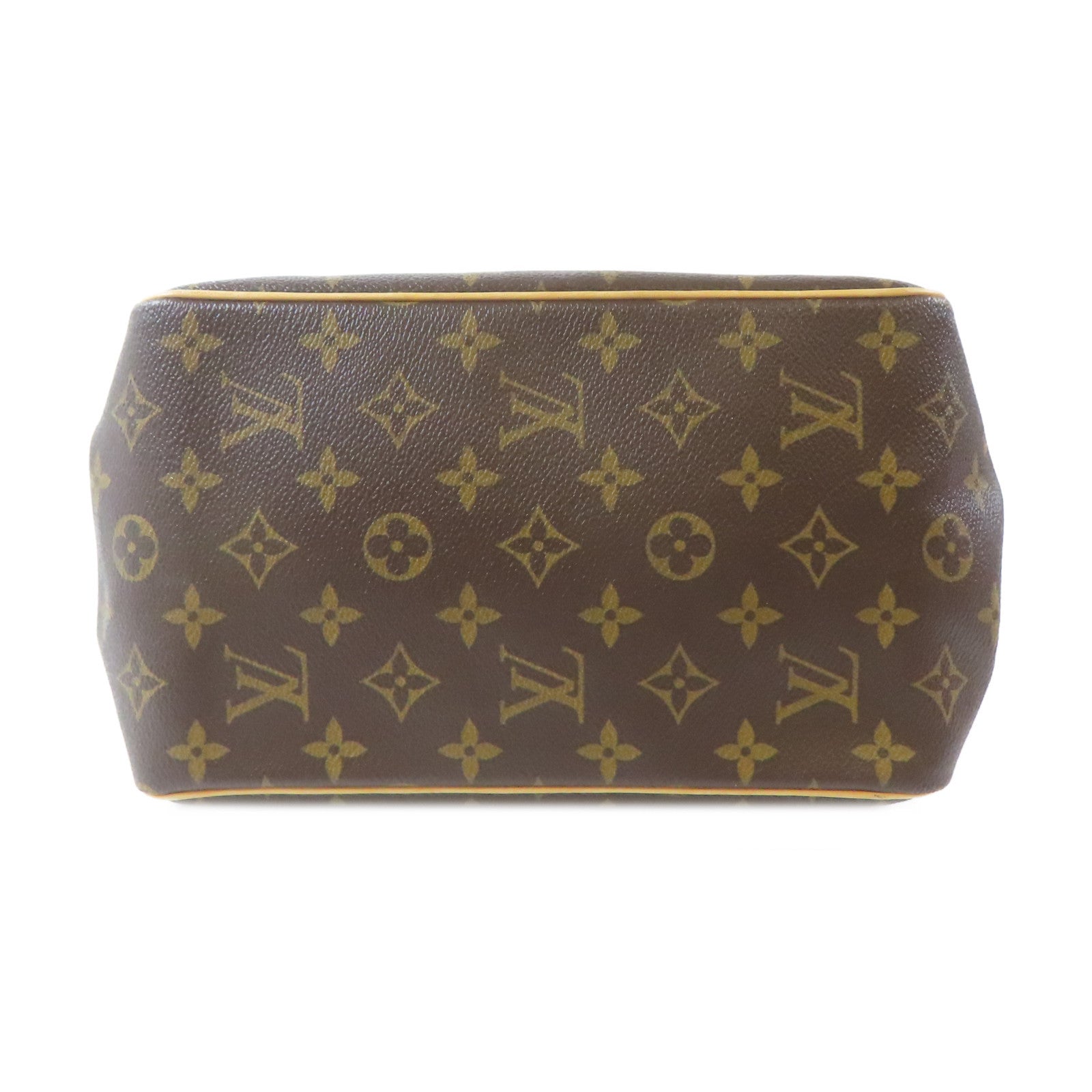LOUIS VUITTON Monogram Batignolles金扣手挽袋啡色