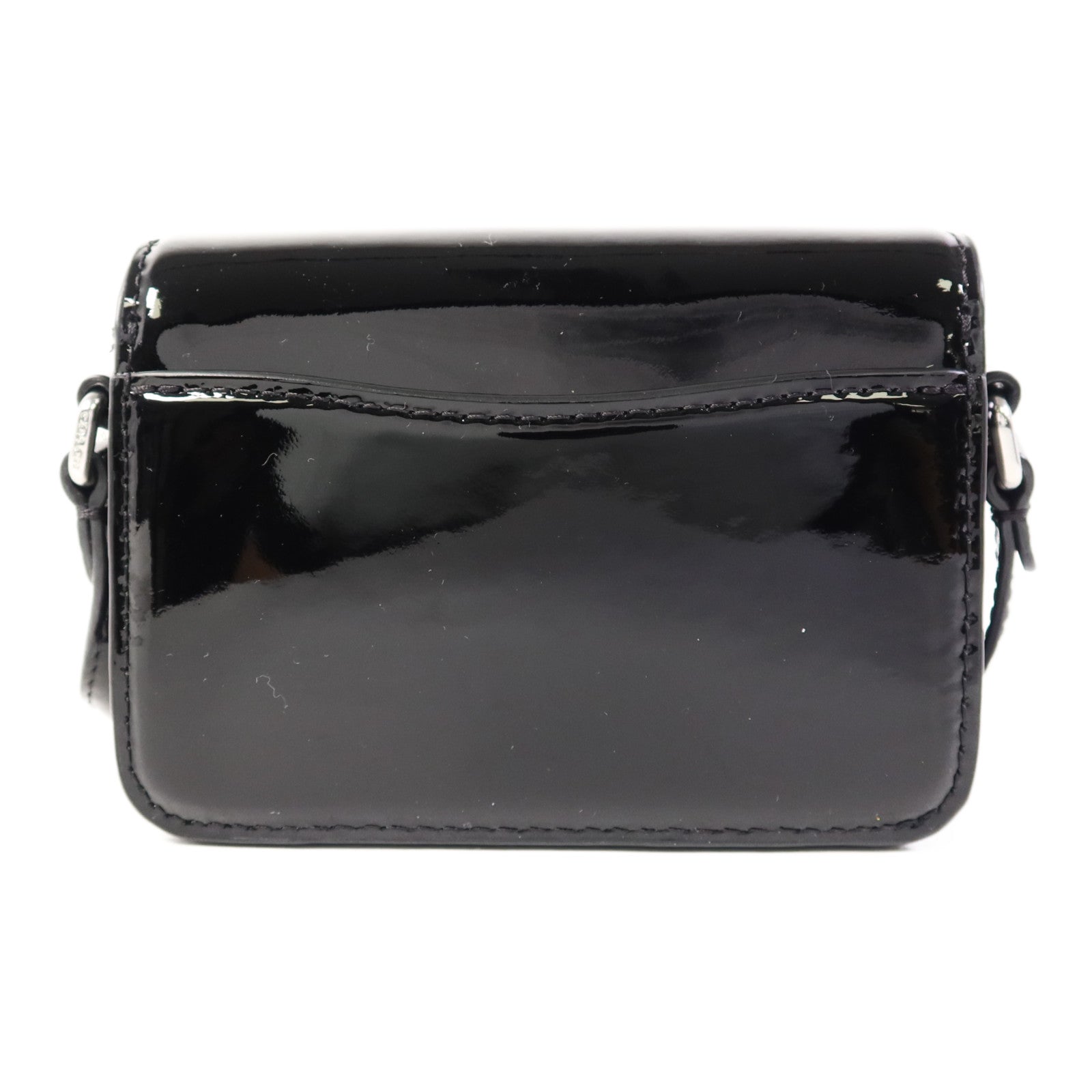 COACH 漆皮皮革Shoulder Bag銀扣肩背袋