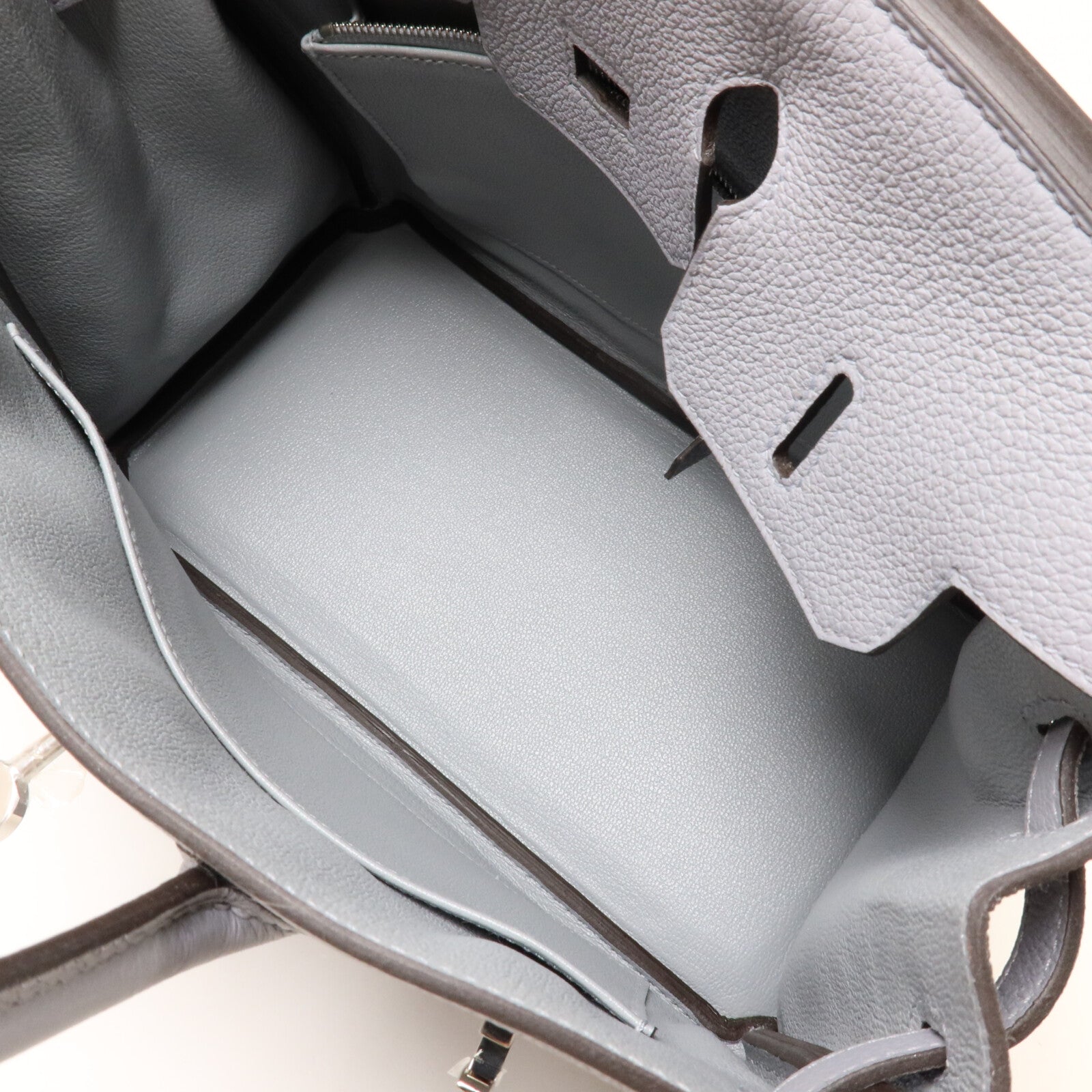 HERMES Togo皮革Birkin 25手挽袋Gris Pantin