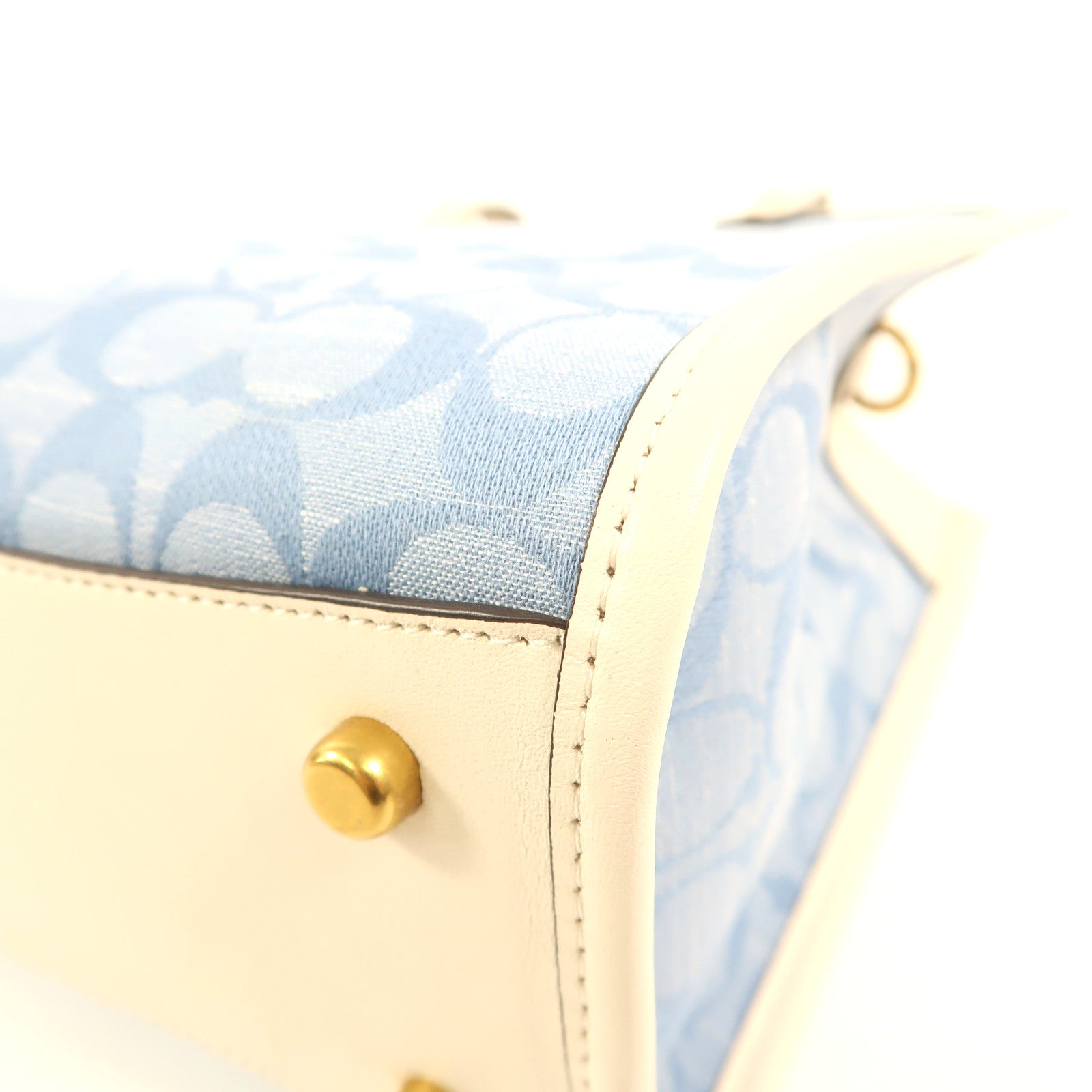 COACH 帆布Field Tote金扣手挽肩背兩用袋