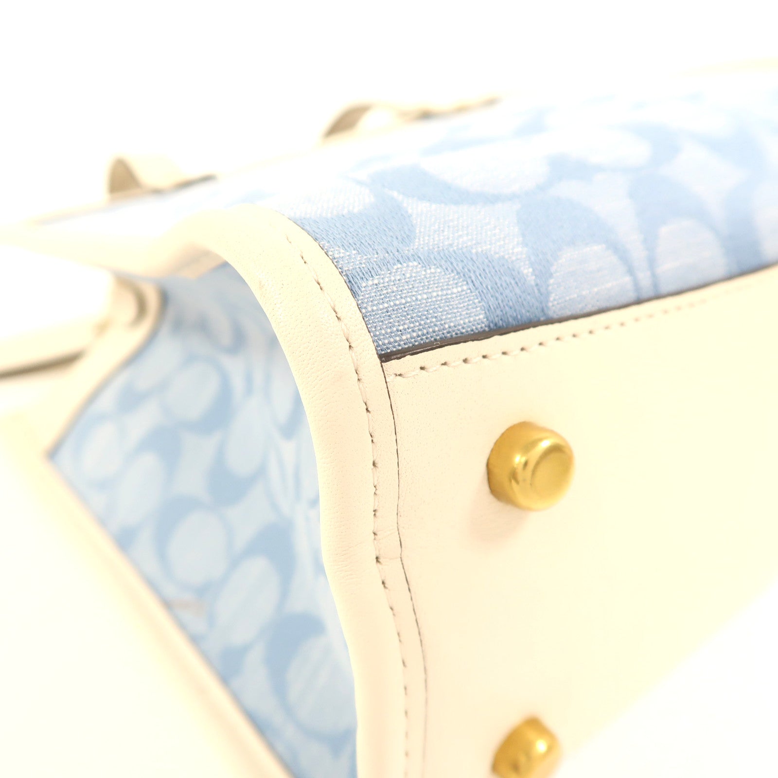 COACH 帆布Field Tote金扣手挽肩背兩用袋