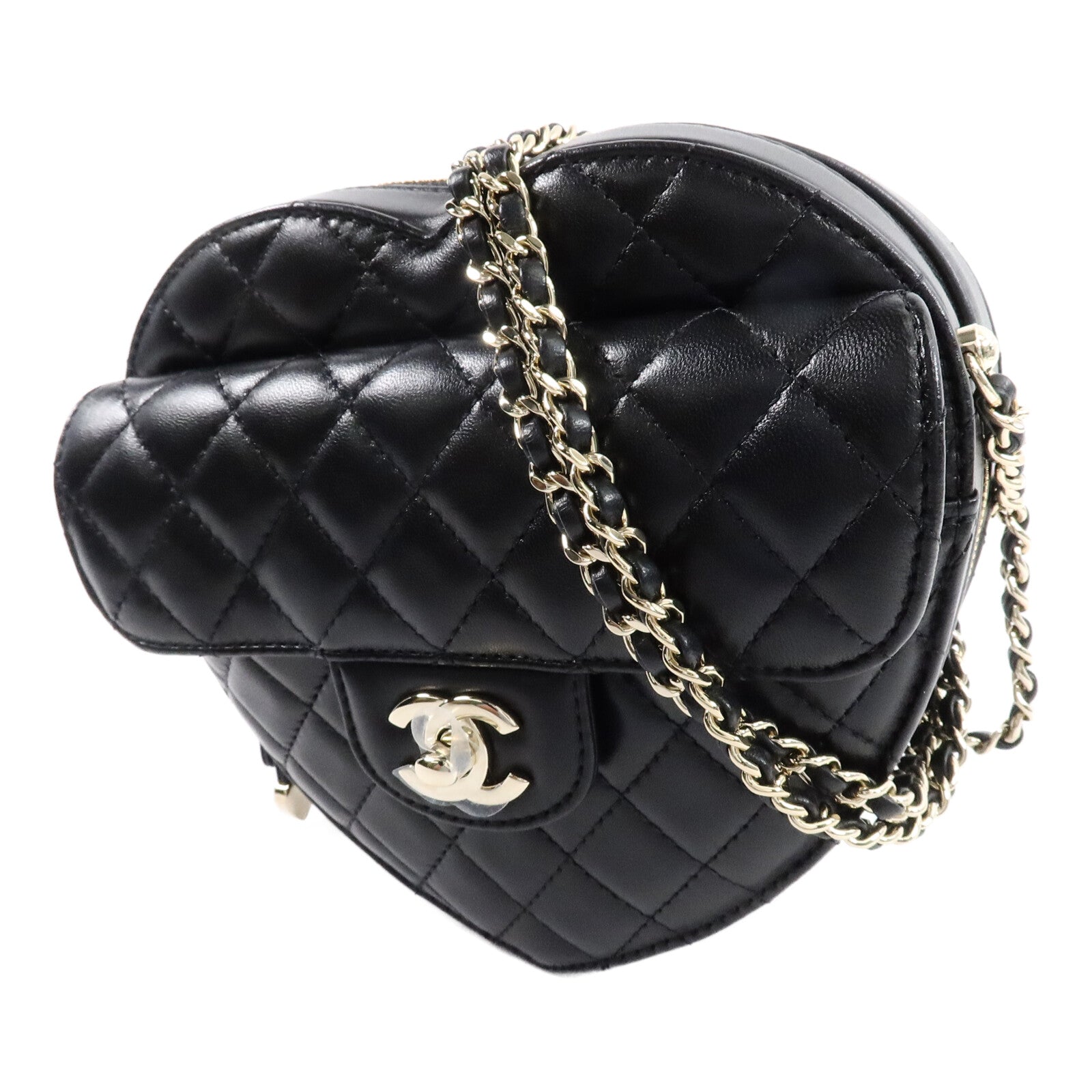 CHANEL 羊皮皮革Shoulder Bag鏈帶肩背袋