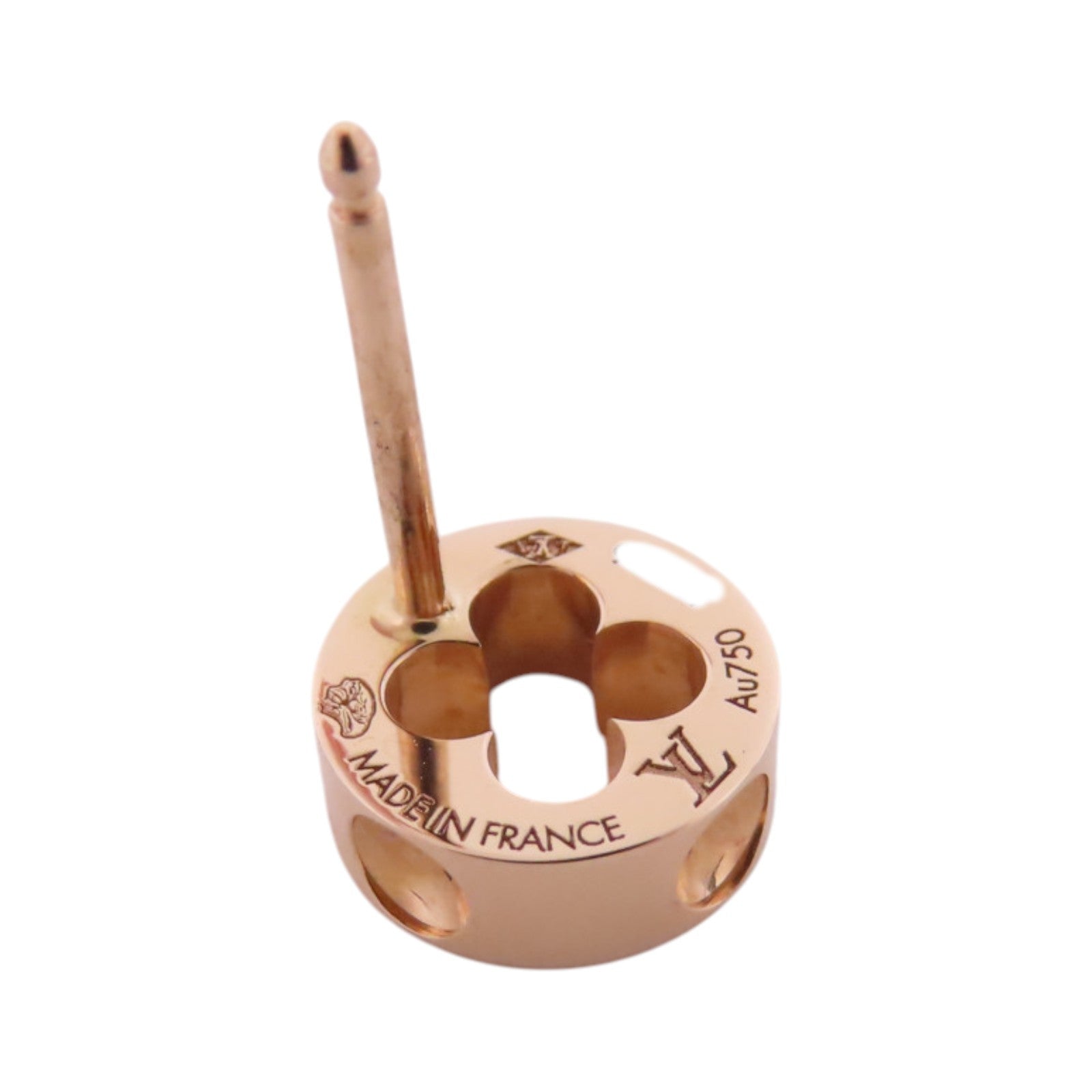 LOUIS VUITTON 18K玫瑰金Empreinte Earrings金扣耳環