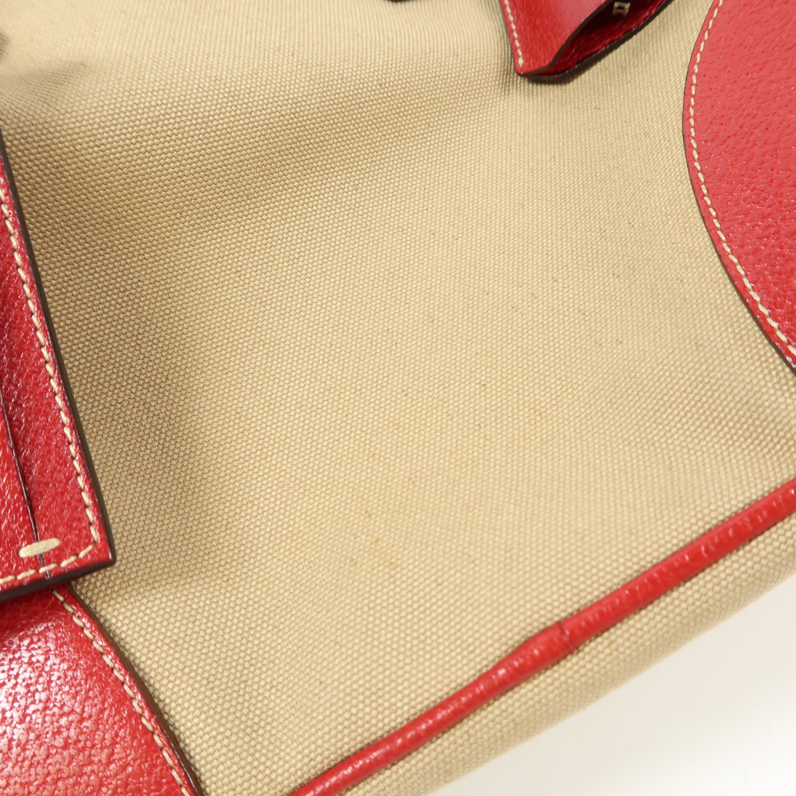 PRADA 帆布Tote Bag銀扣手挽袋