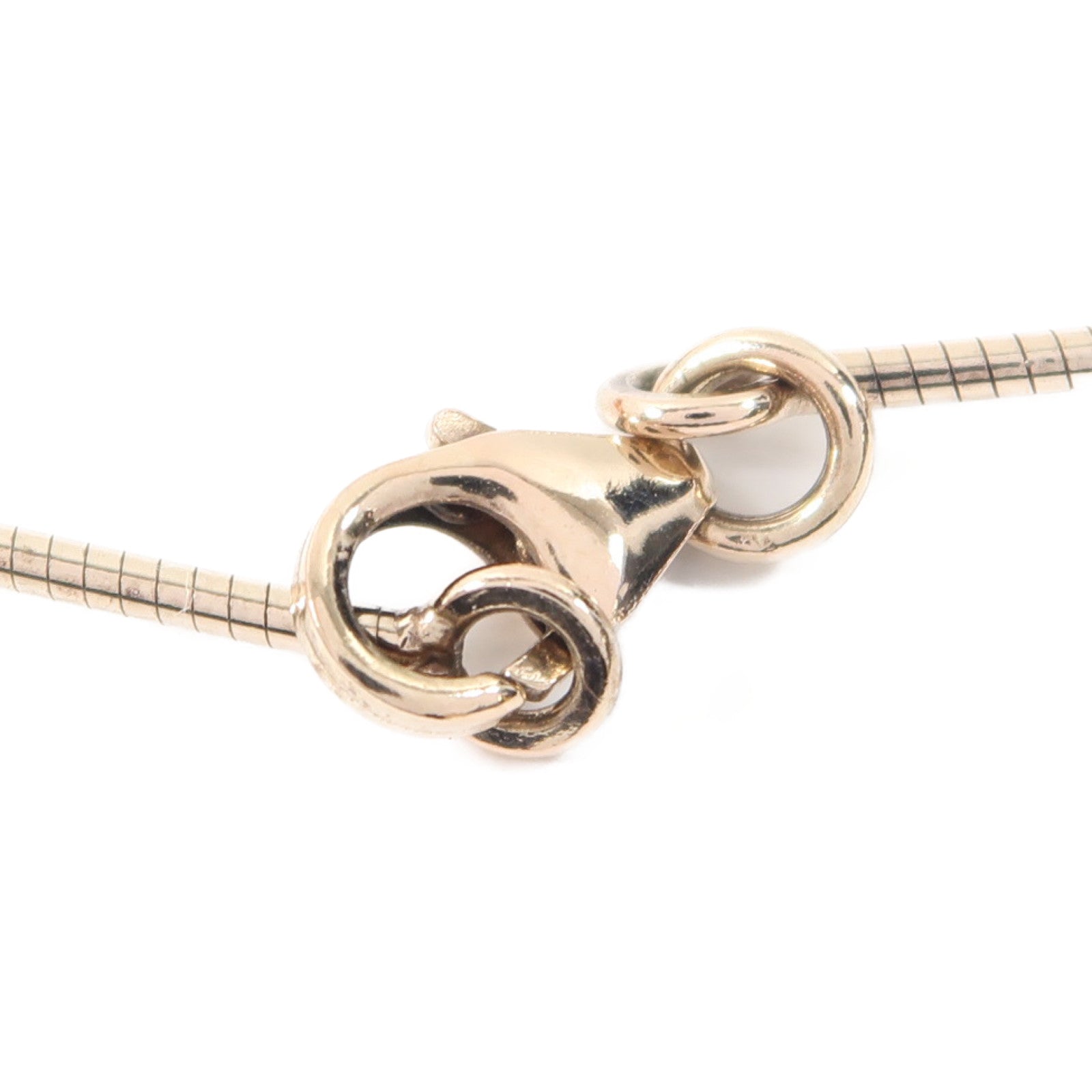 HERMES 金屬Cage d'h Necklace項鍊白色/金色