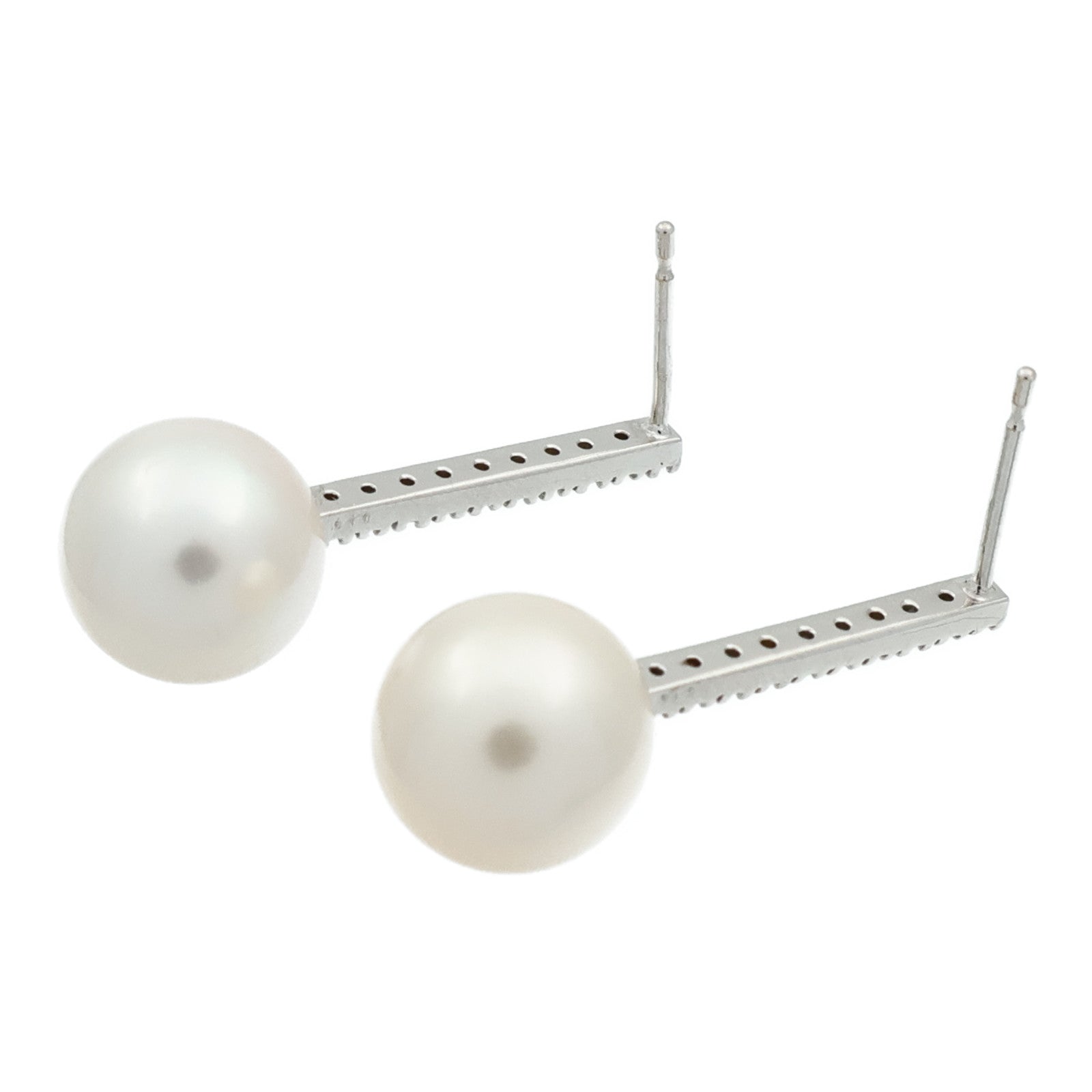 JEWELRY 18K白金Pearl Diamond Earrings珍珠/鑽石耳環