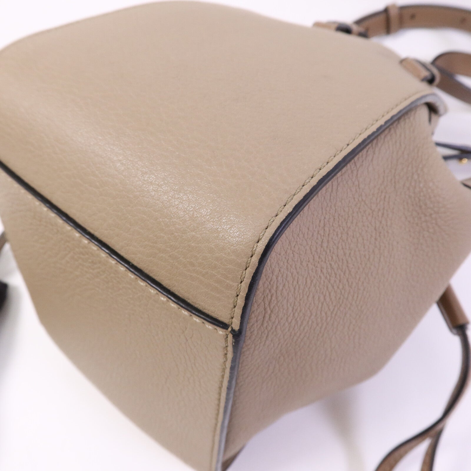 LOEWE 牛皮皮革Hammock Mini金扣手挽肩背兩用袋