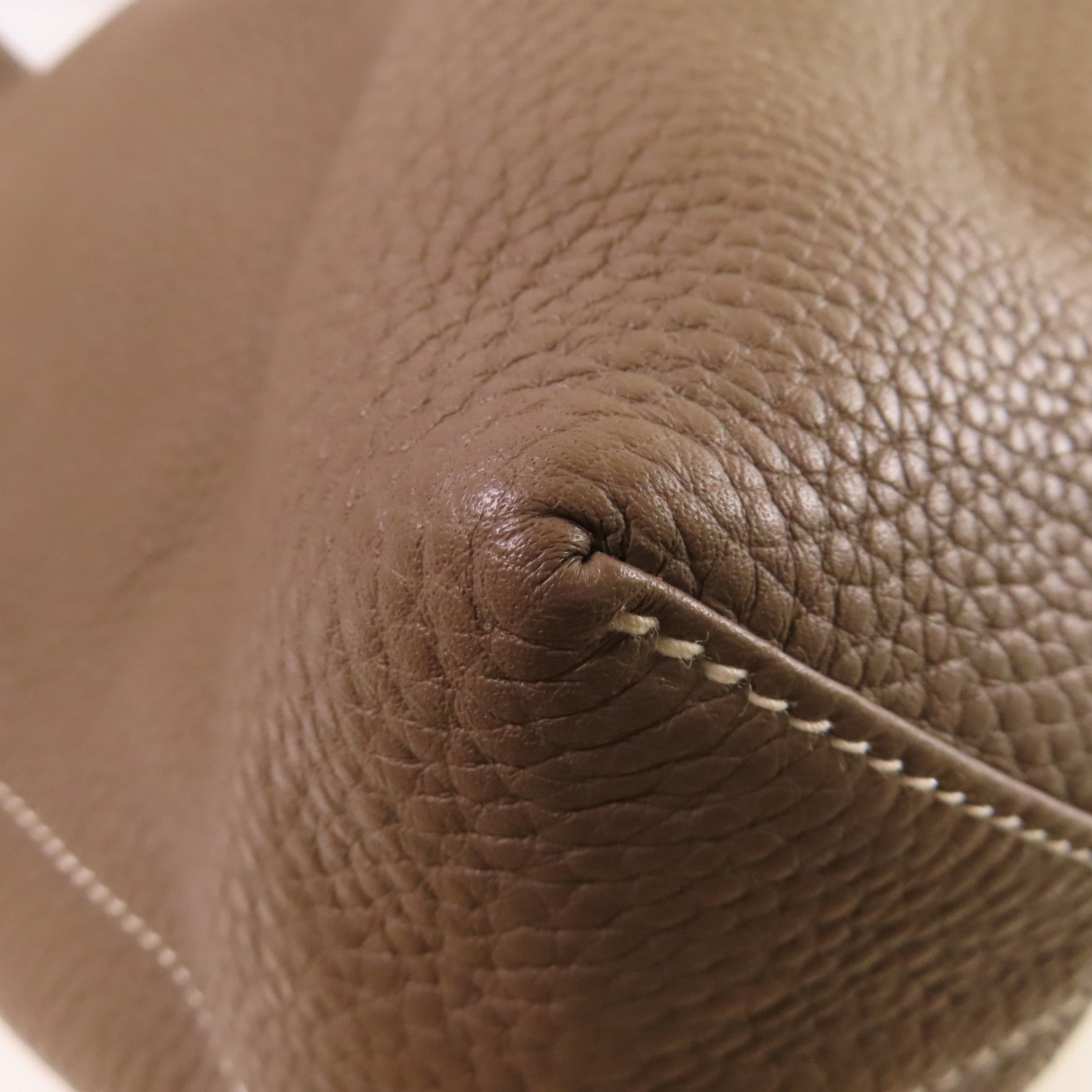 HERMES 【激減優惠】Togo皮革Double Sens Shoulder Bag肩背袋藍色/啡色