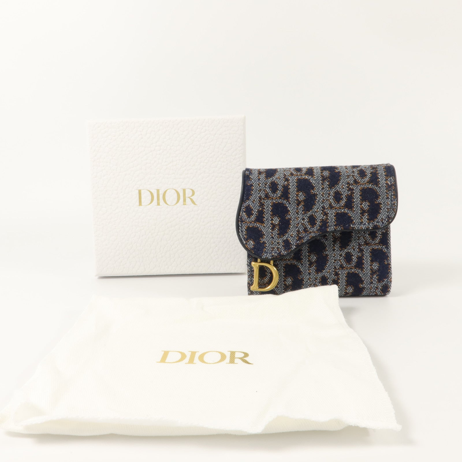 Dior 帆布Saddle Lotus Wallet錢包