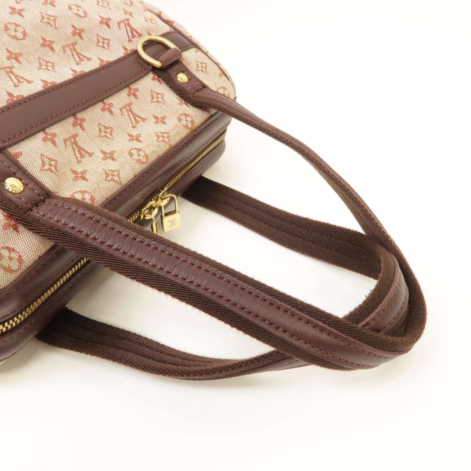 LOUIS VUITTON Monogram Mini Josephine PM金扣肩背袋粉紅色