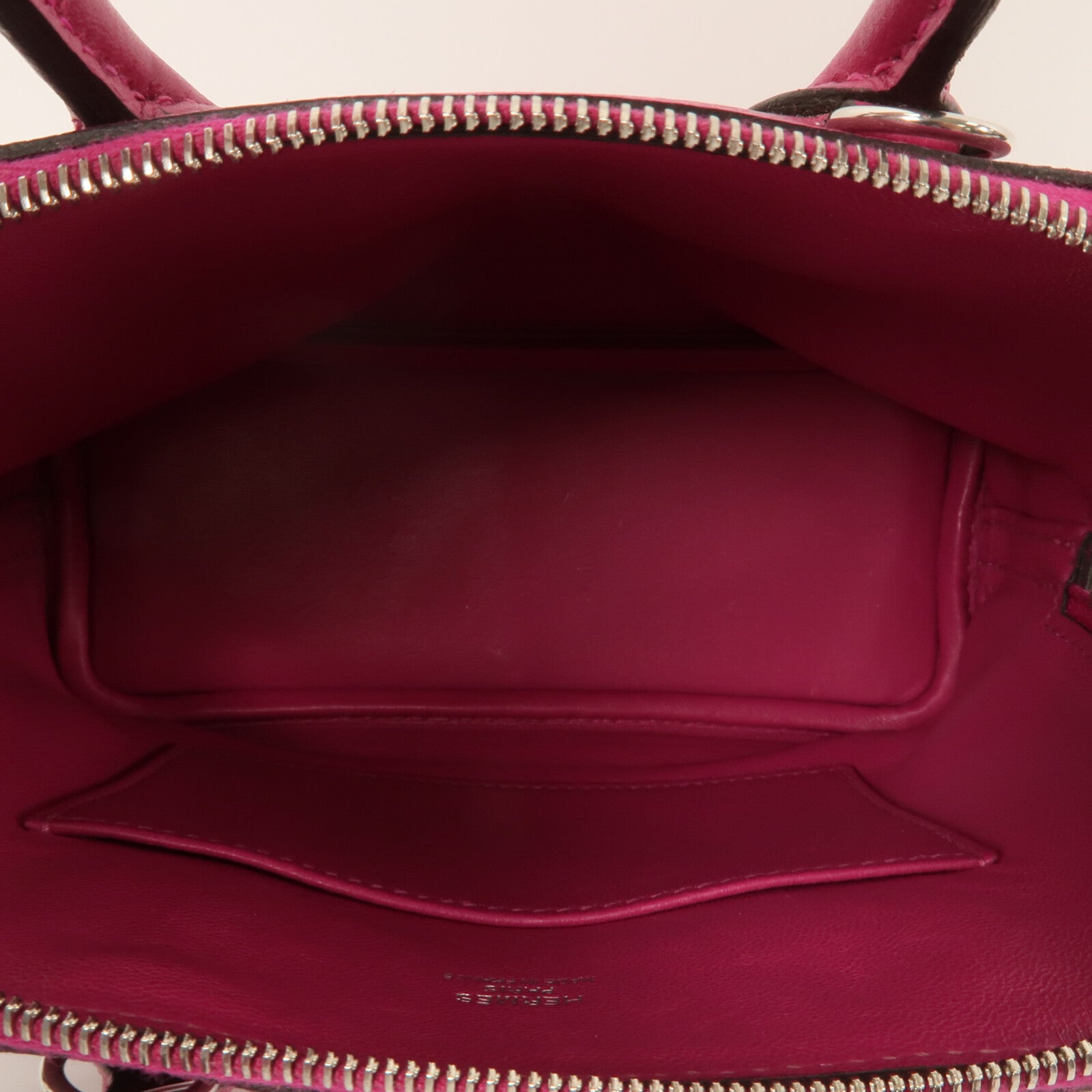 HERMES Evercolor皮革Mini Bolide 1923手挽肩背兩用袋Rose Pourpre